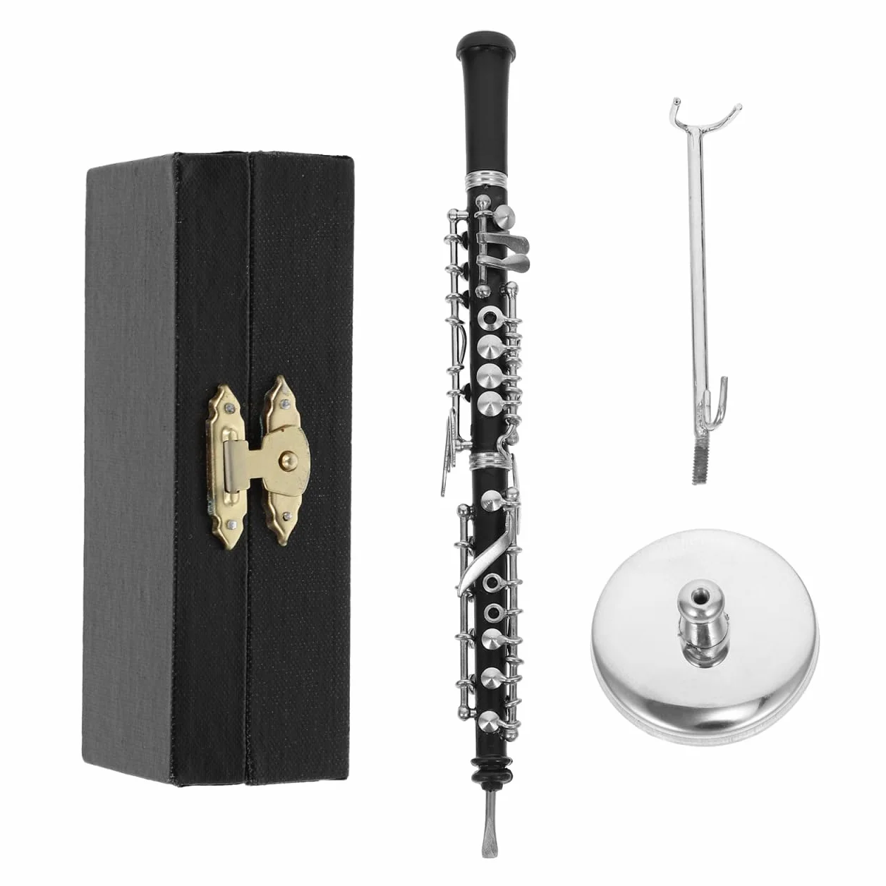Alipis Mini Oboe Model Instrument Cuivre Clarinette Hautbois Ornement Maison Café