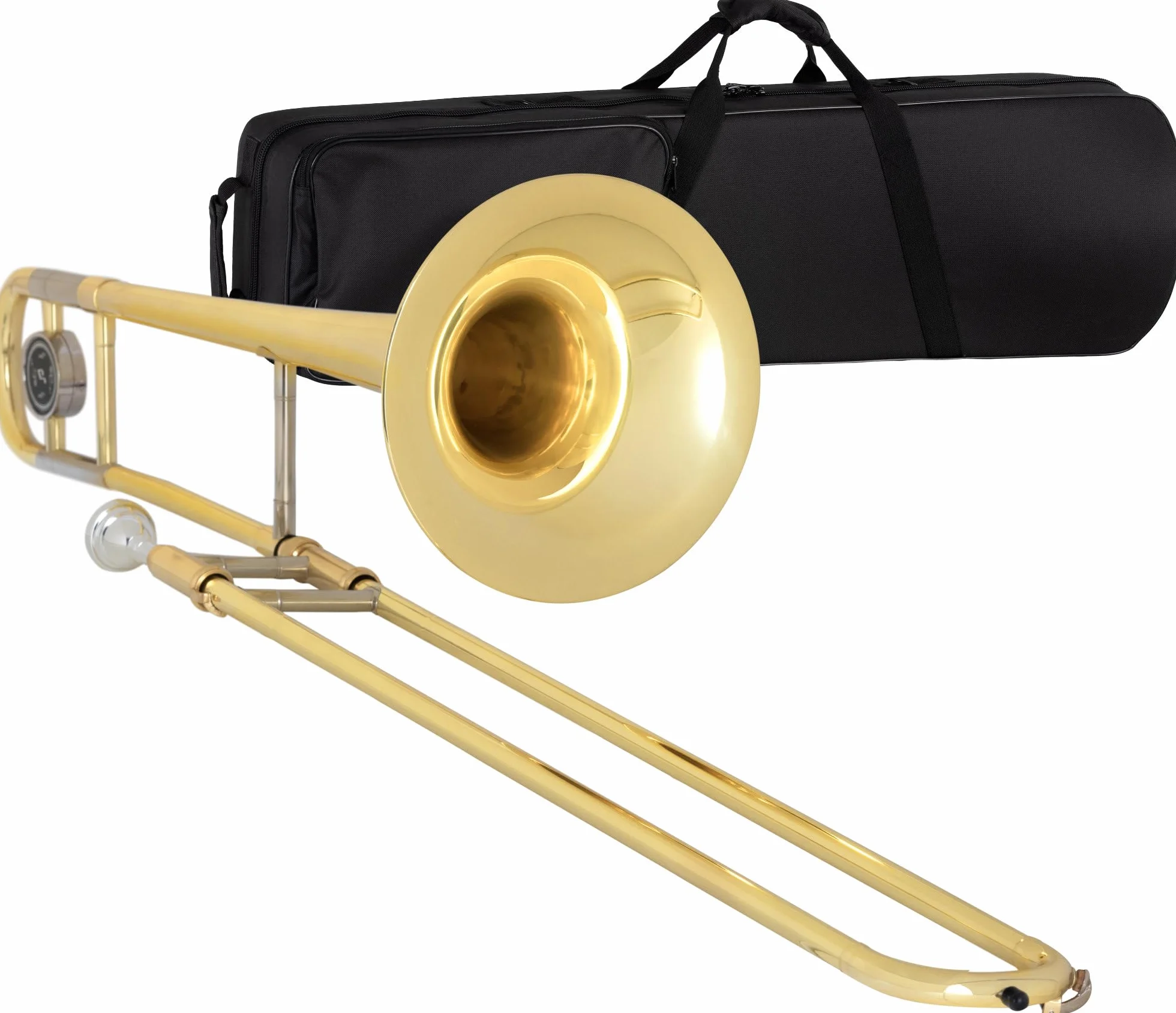 Trombone Ténor Classic Cantabile TP-12 Bb Corps Laiton Vernis Clair Coulisse Maillechort Chromée Set Embouchure Étui Léger