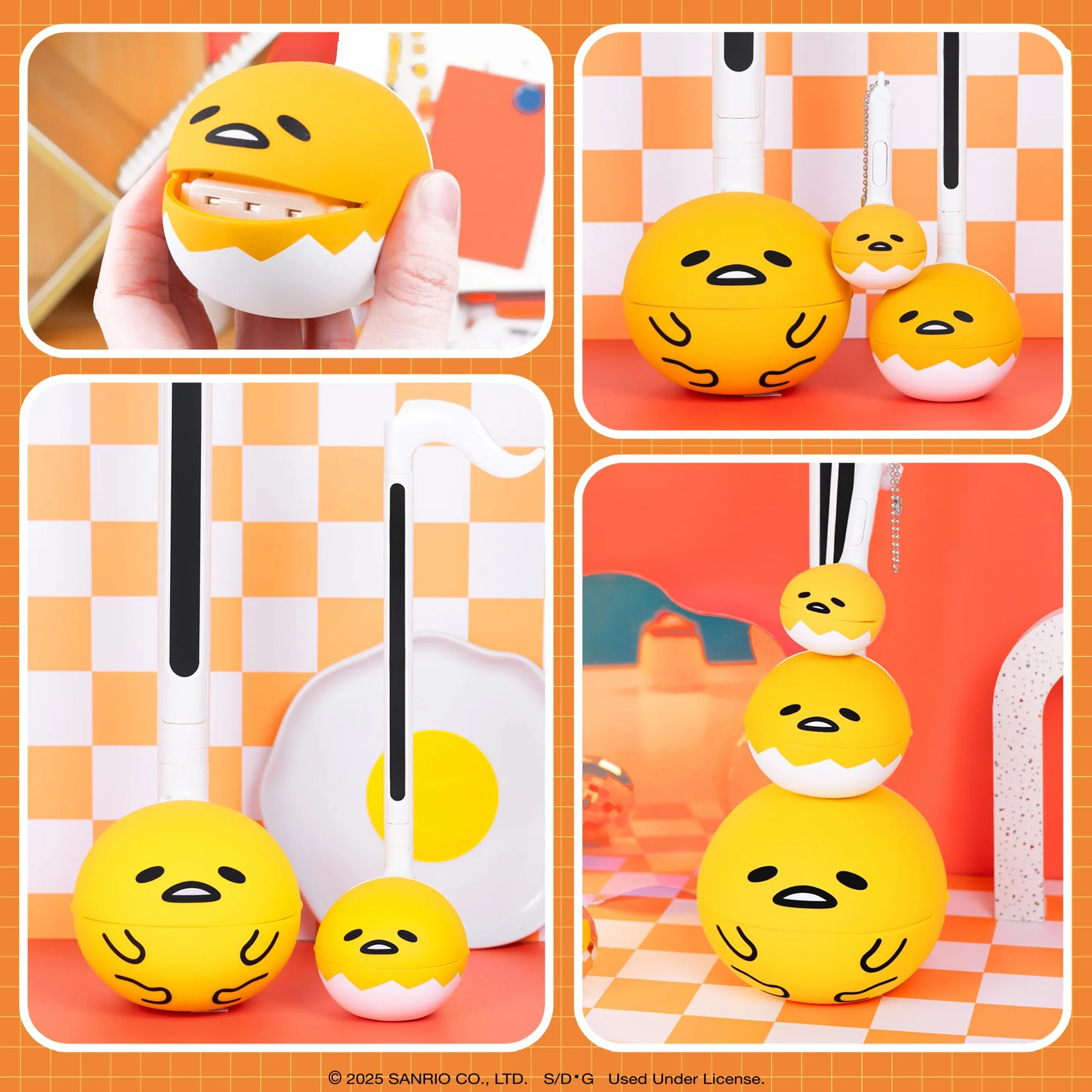 Otamatone Édition spéciale Sanrio Gudetama synthétiseur électronique par Maywa Denki