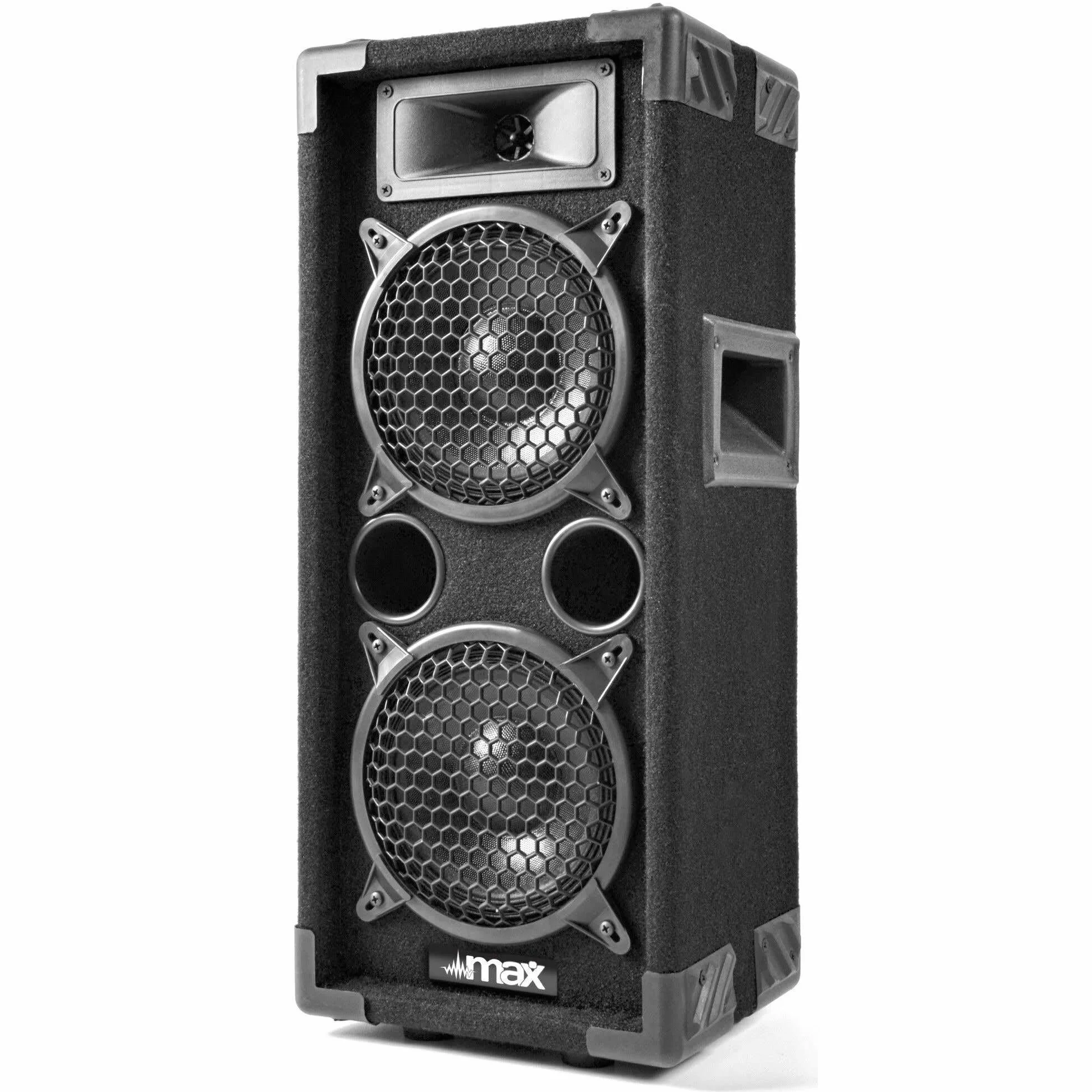 Fenton Kit DJ Max26 2 Enceintes 1200 Watts Bluetooth Lecteur MP3 Télécommande