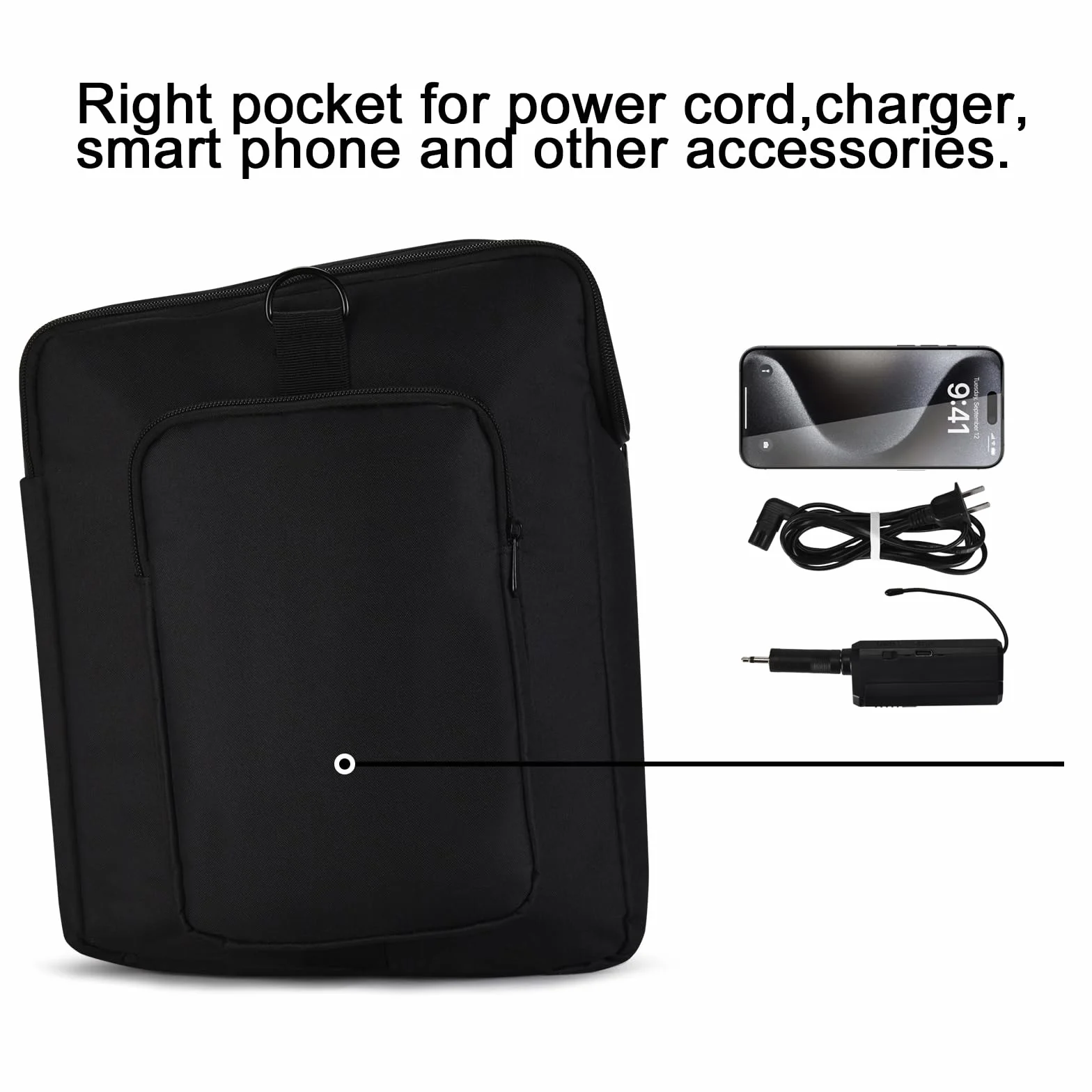 Étui Transport Housse Protection Sac Voyage pour JBL PARTYBOX Encore 2 / PartyBox Encore Essential Enceinte Portable Noir