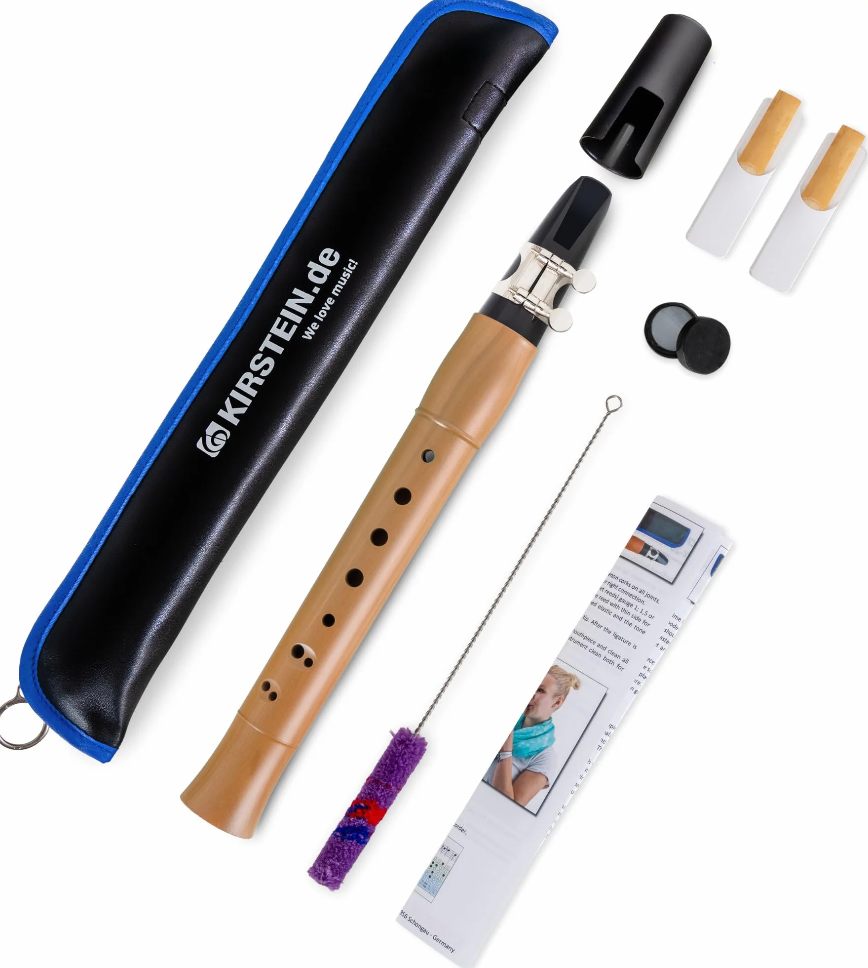 Classic Cantabile X-20 Saxophone de Poche Clarineau accordage C avec étui et kit de nettoyage
