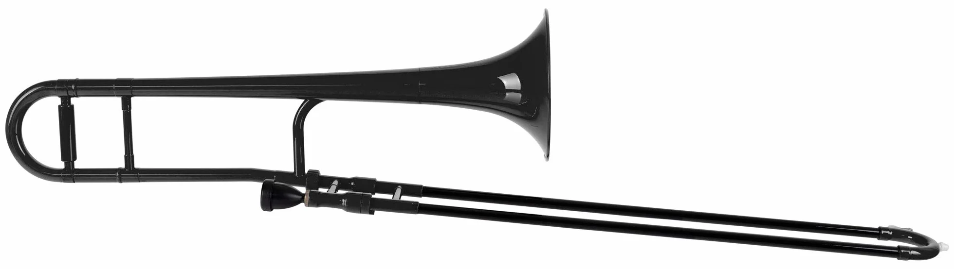 Classic Cantabile MardiBrass Trombone Ténor en ABS Plastique Bb Coulisse fibre de verre 660g 12mm avec embouchure housse noir