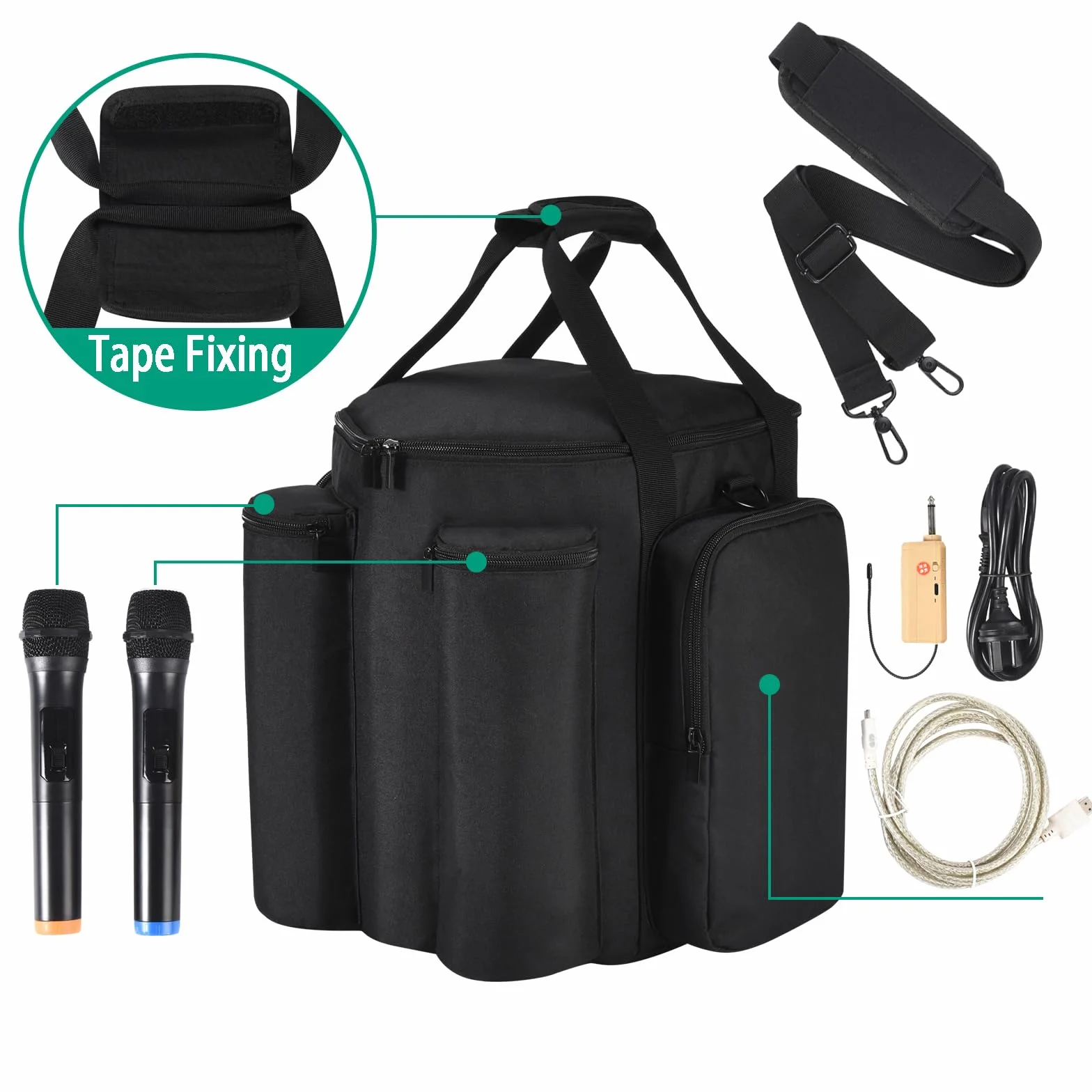 Bose S1 Pro S1 Pro+ Etui de Transport Housse pour Haut-parleurs Bluetooth Portable Sac à bandoulière Noir