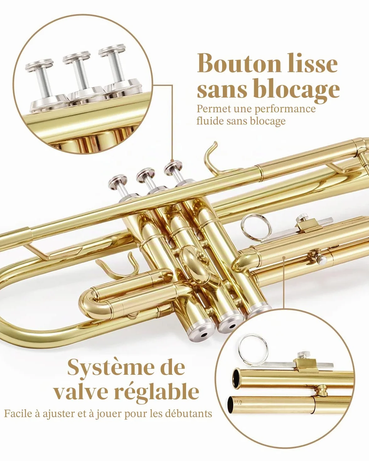 Eastar ETR-380 Standard Student Trumpet Bb Gold