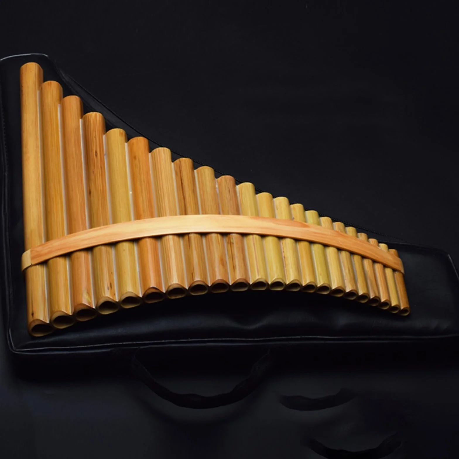 Flûte De Pan En Bambou 22 Tubes Professionnelle Pour Gaucher Adulte Air CFG(C)