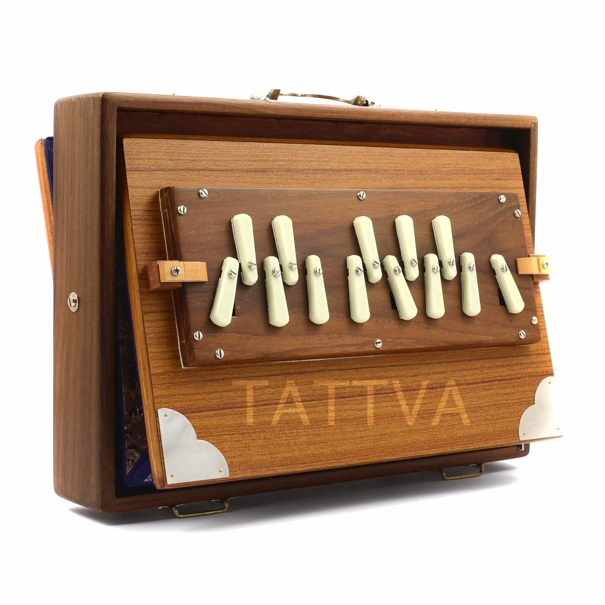 TATTVA Professional Boîte de courtoisie taille moyenne 440 Hz 13 arrêts PALITANA Premium Reeds