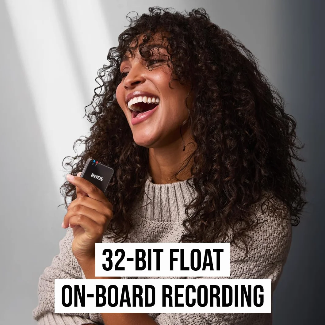 RØDE Wireless GO (Gen 3) Microphone sans Fil Compact 32 Bits Float Enregistrement Automatique du Niveau Noir