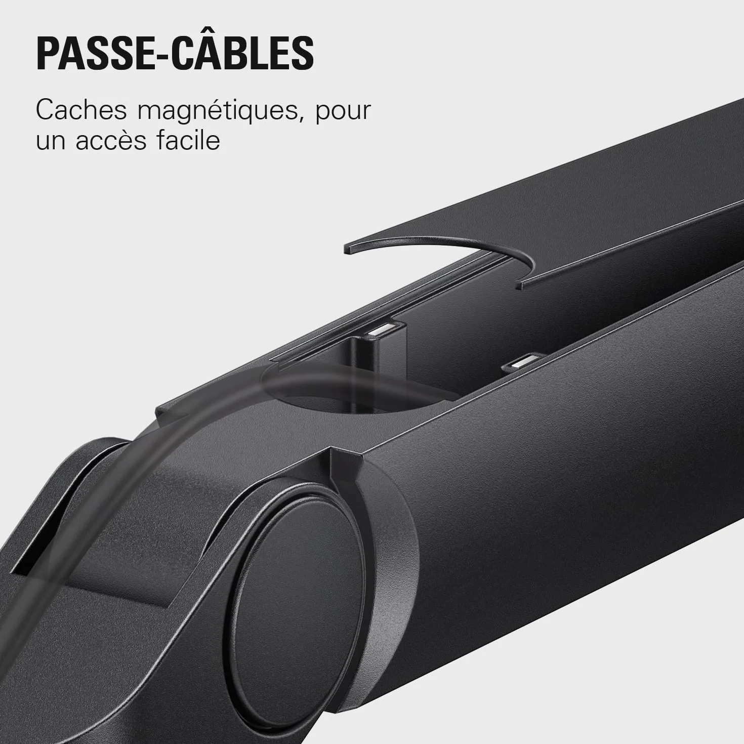 Elgato Wave Mic Arm LP - Perche micro compacte avec passe-câbles, pince bureau, réglable pour podcast streaming jeu