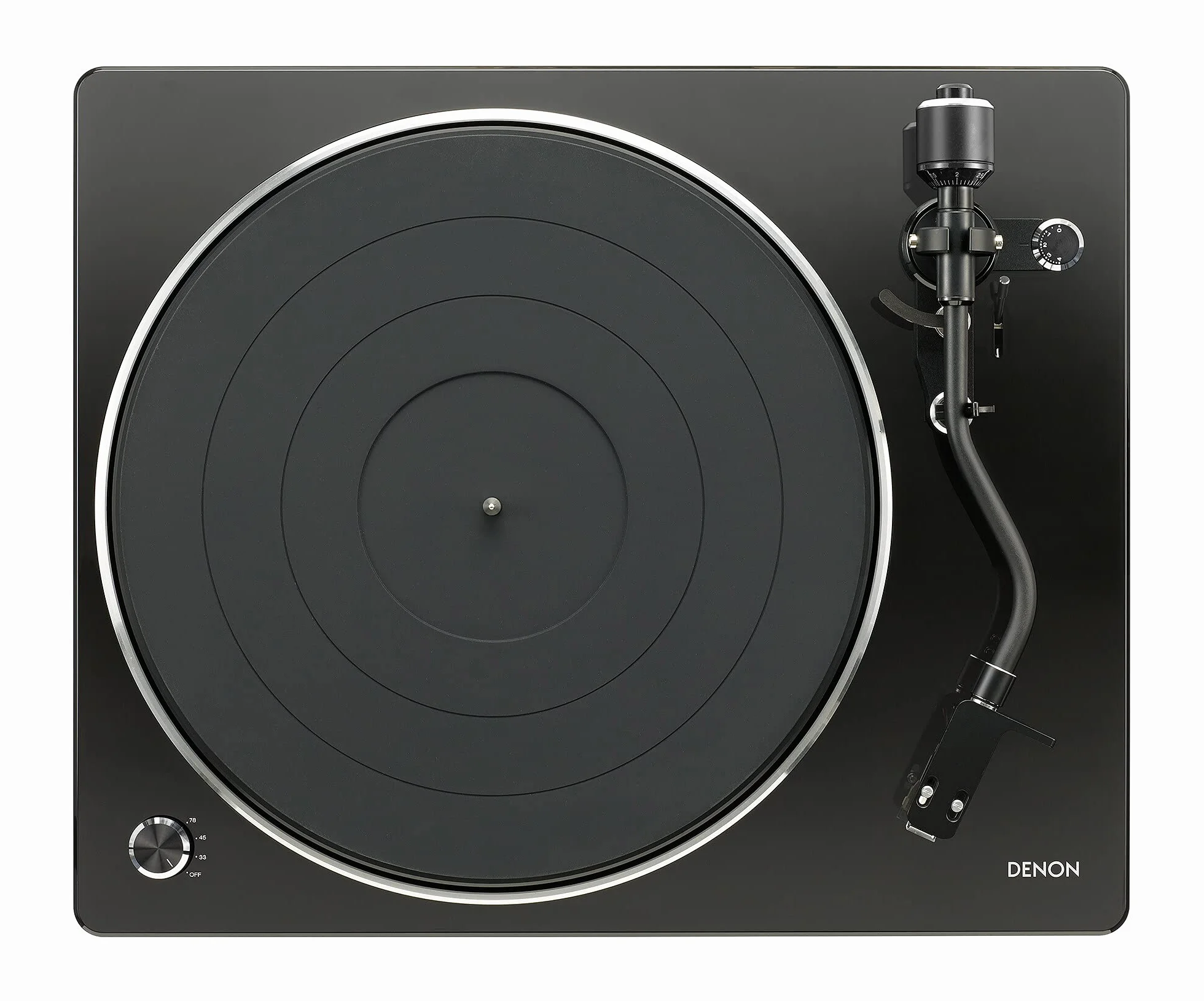 Denon DP-450USB Platine Hi-Fi USB avec Pré-Amplificateur Phono, Entraînement par Courroie, Enregistrement MP3/WAV Noir