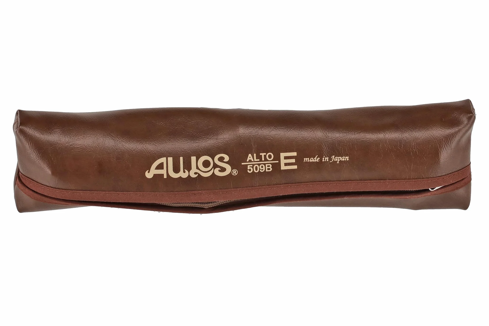 Aulos flûte à bec alto Symphony 509B brun foncé ivoire doigté baroque doubles trous étui écouvillon repose-pouce amovible 3 pièces canal d’air courbé