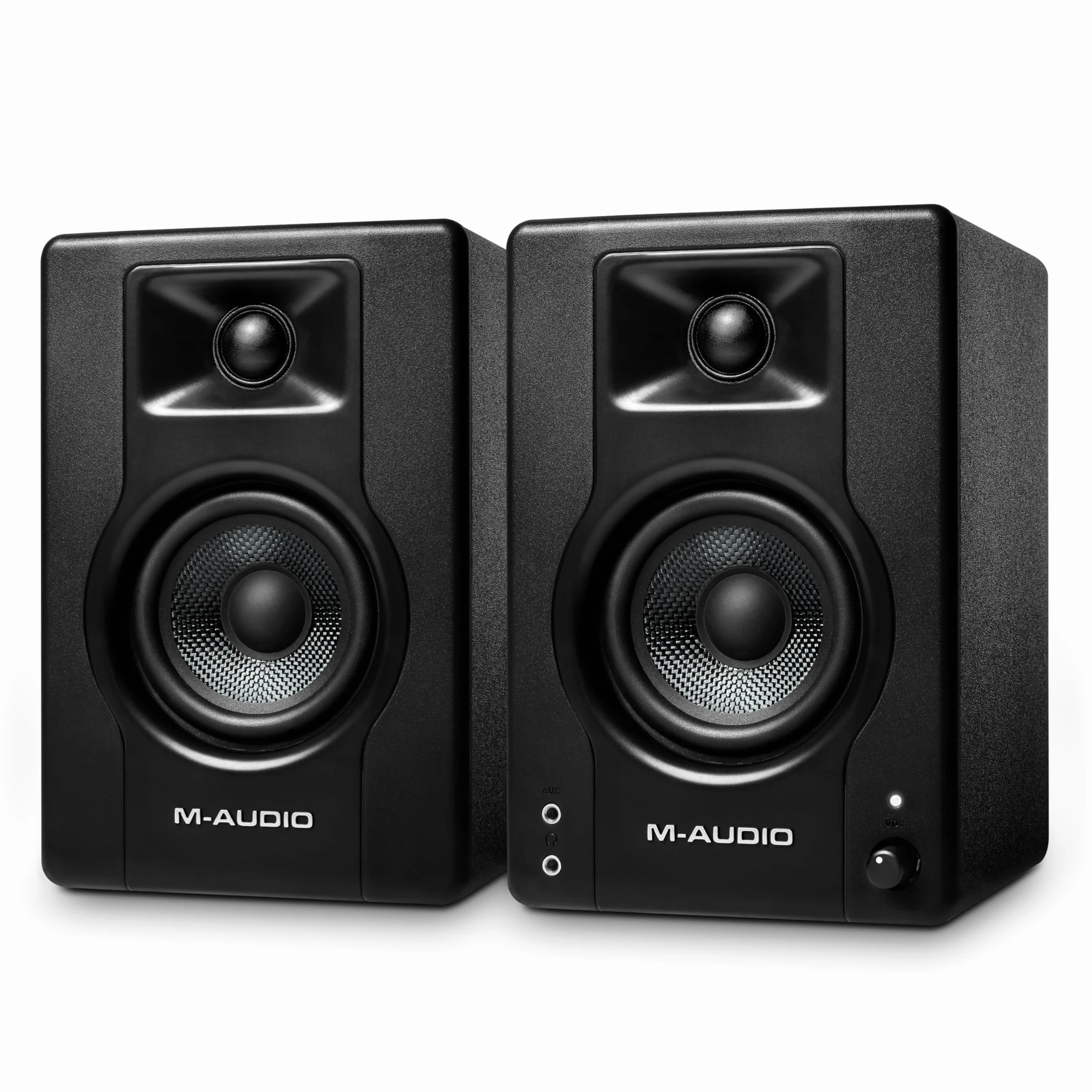 M-AUDIO BX3 Paire de Moniteurs de Studio 3.5 Pouces Enceintes PC HD avec Logiciel de Production Musicale