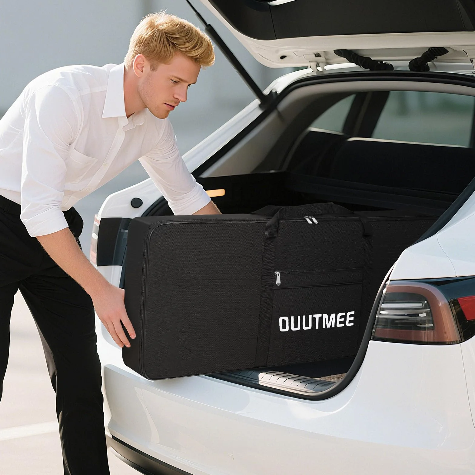 OUUTMEE Housse pour Clavier 88 Touches, Sac de Transport en Tissu Oxford 600D 10MM Rembourré Noir