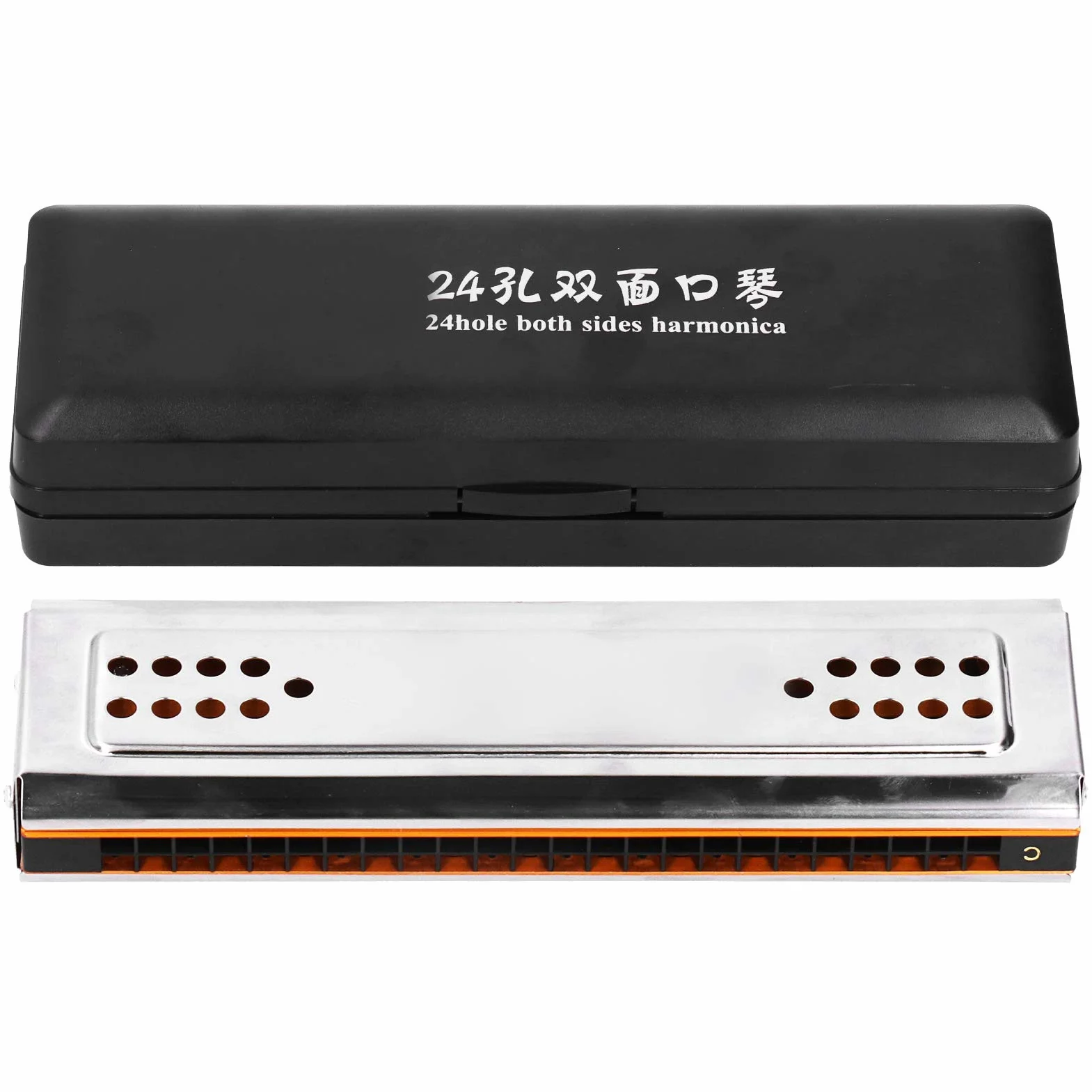 Harmonica 24 Trous C et G Double Face Trémolo Débutants