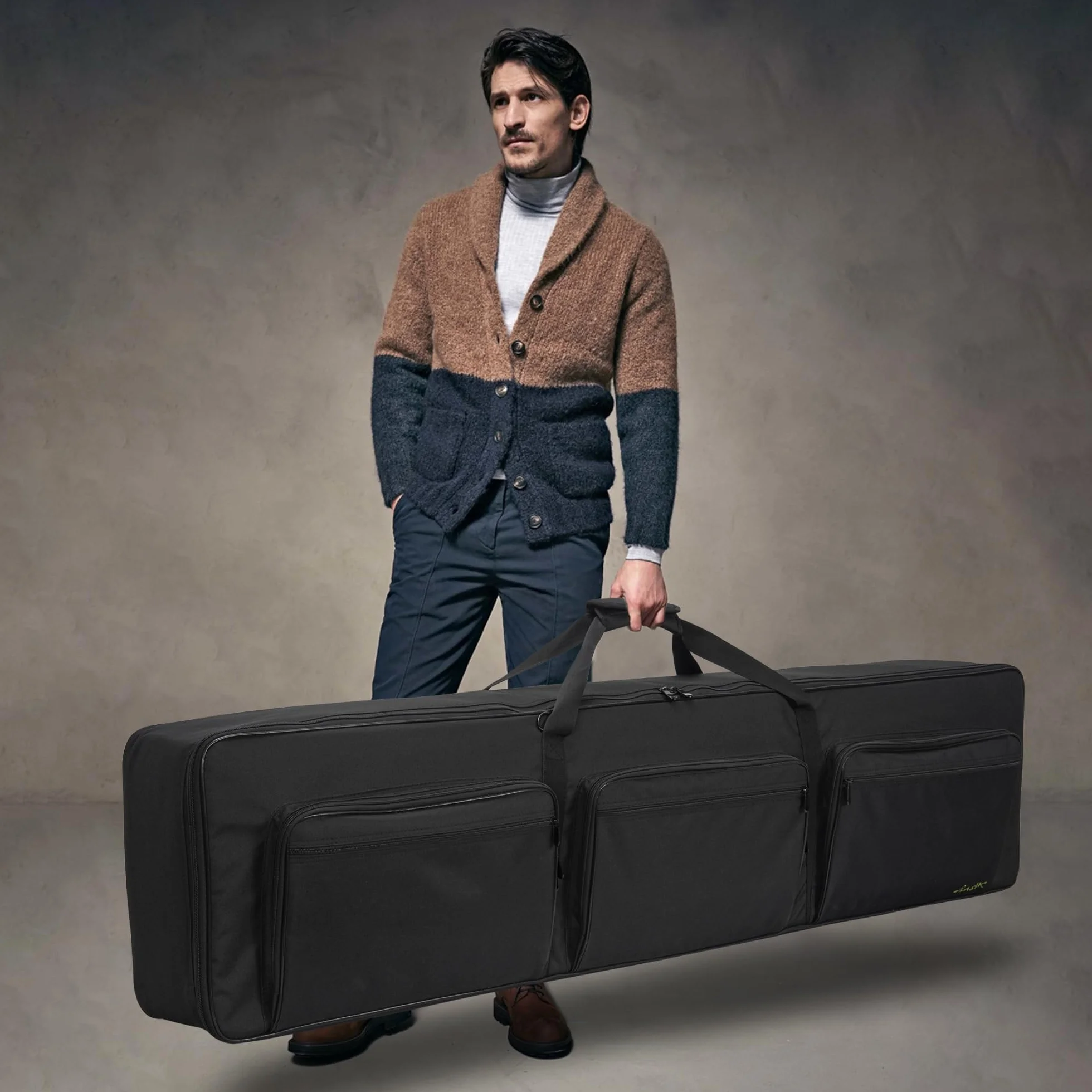 OUUTMEE Sac pour Clavier 88 Touches, Sac de Transport pour Piano électrique 137x33x17cm