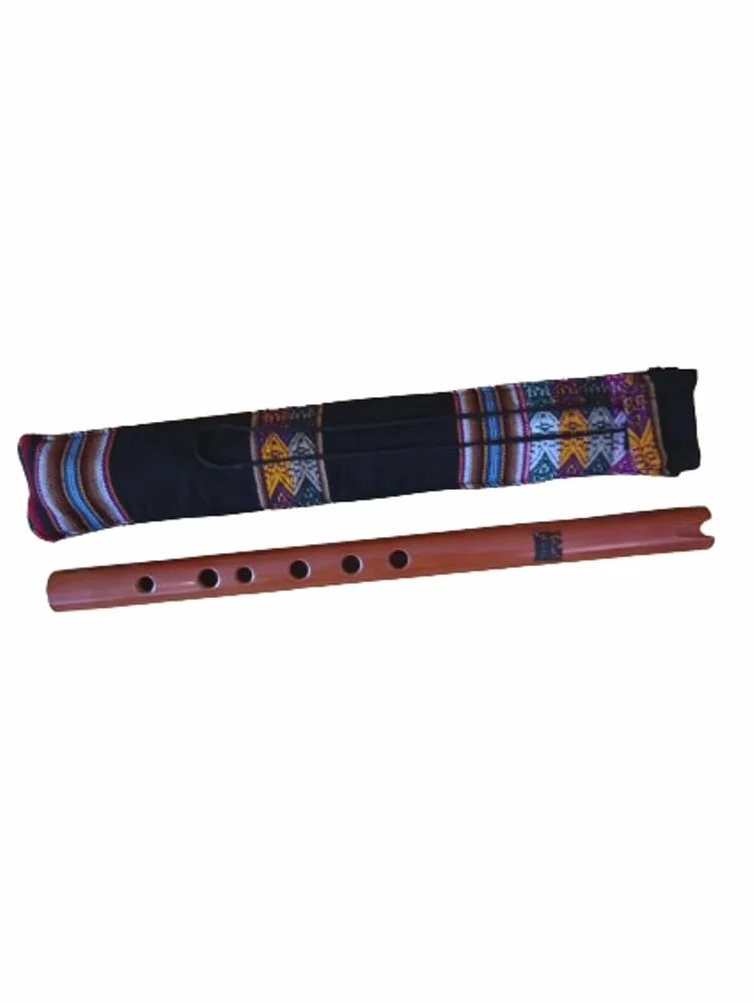 Chachakomo Flûte Quena professionnelle en bois marron foncé