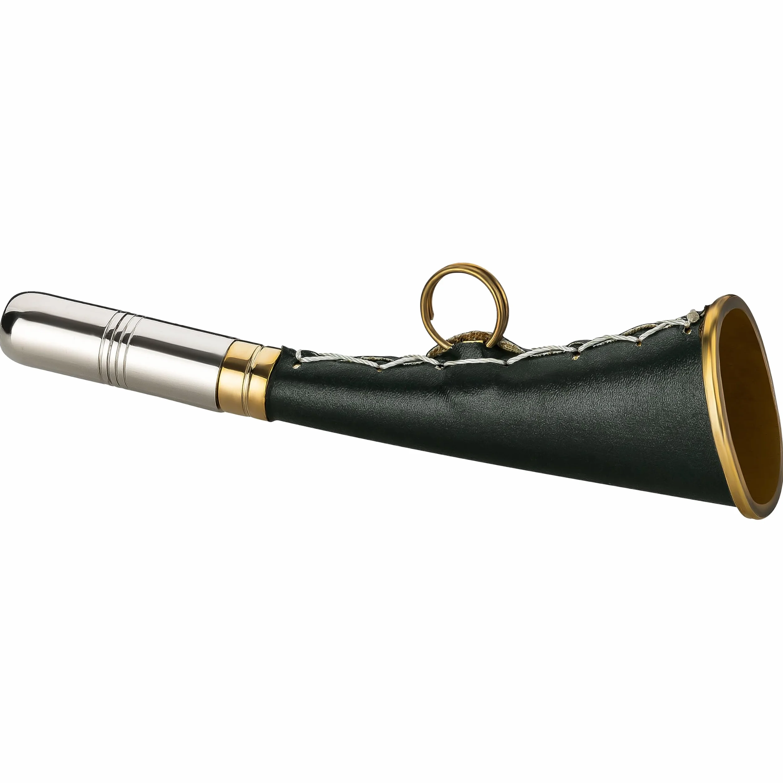 Klaxon de chasse laiton 16 cm vert