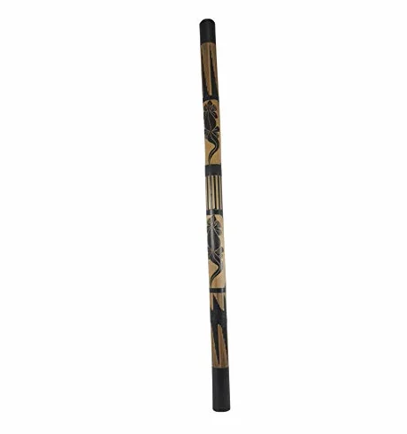 Didgeridoo en Bambou sculpté motif Tortues 120cm