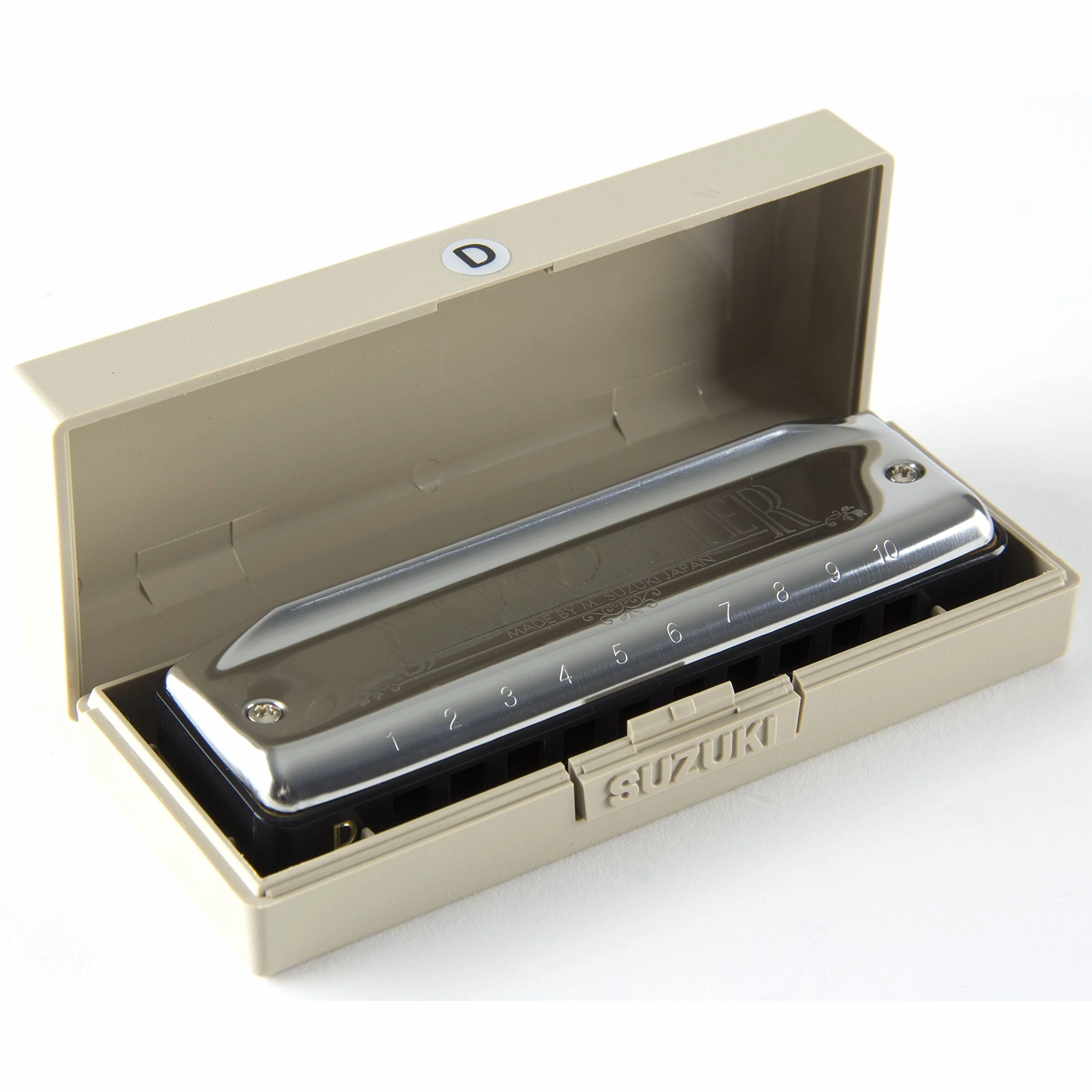 Suzuki MR250C Bluemaster harmonica diatonique Do 10 trous chrome
