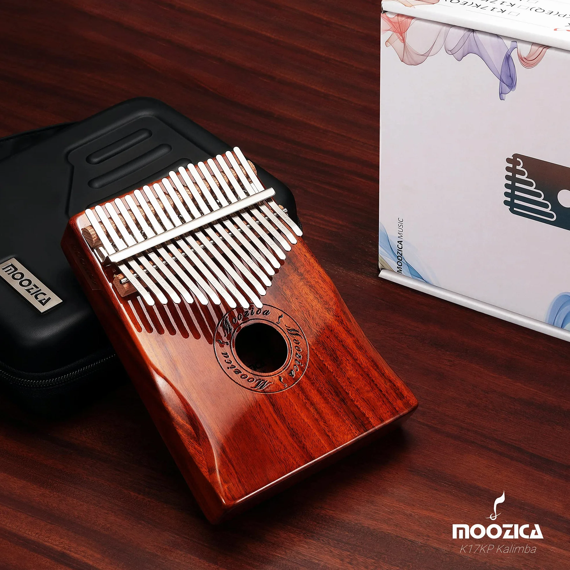 Kalimba 17 touches Moozica K17K Professionnel Instrument de Musique