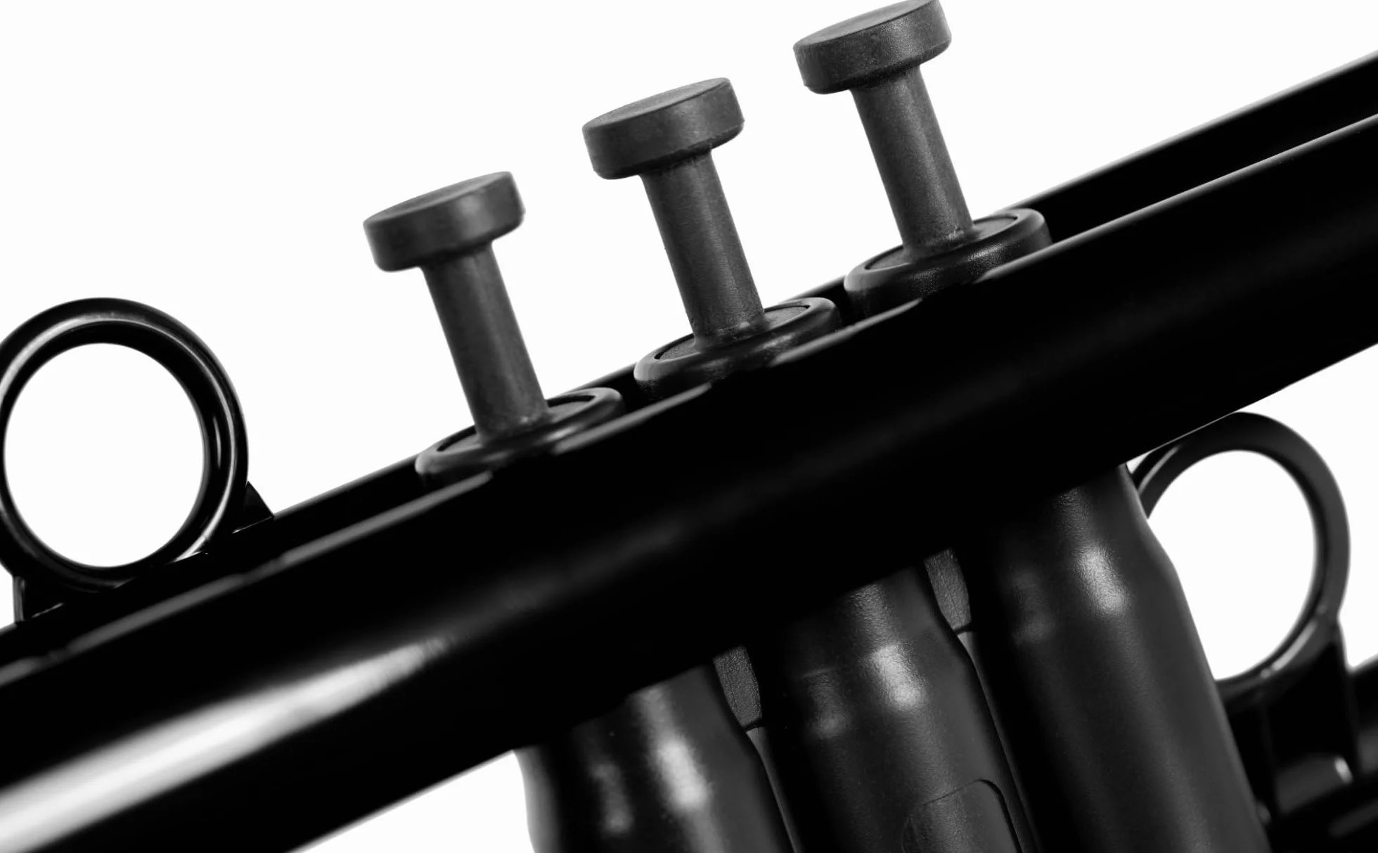 Classic Cantabile PTP-10BK Trompette Sib plastique ABS 450 g légère résistante intempéries housse 2 embouchures 2 pistons interchangeables pavillon 129 mm noir