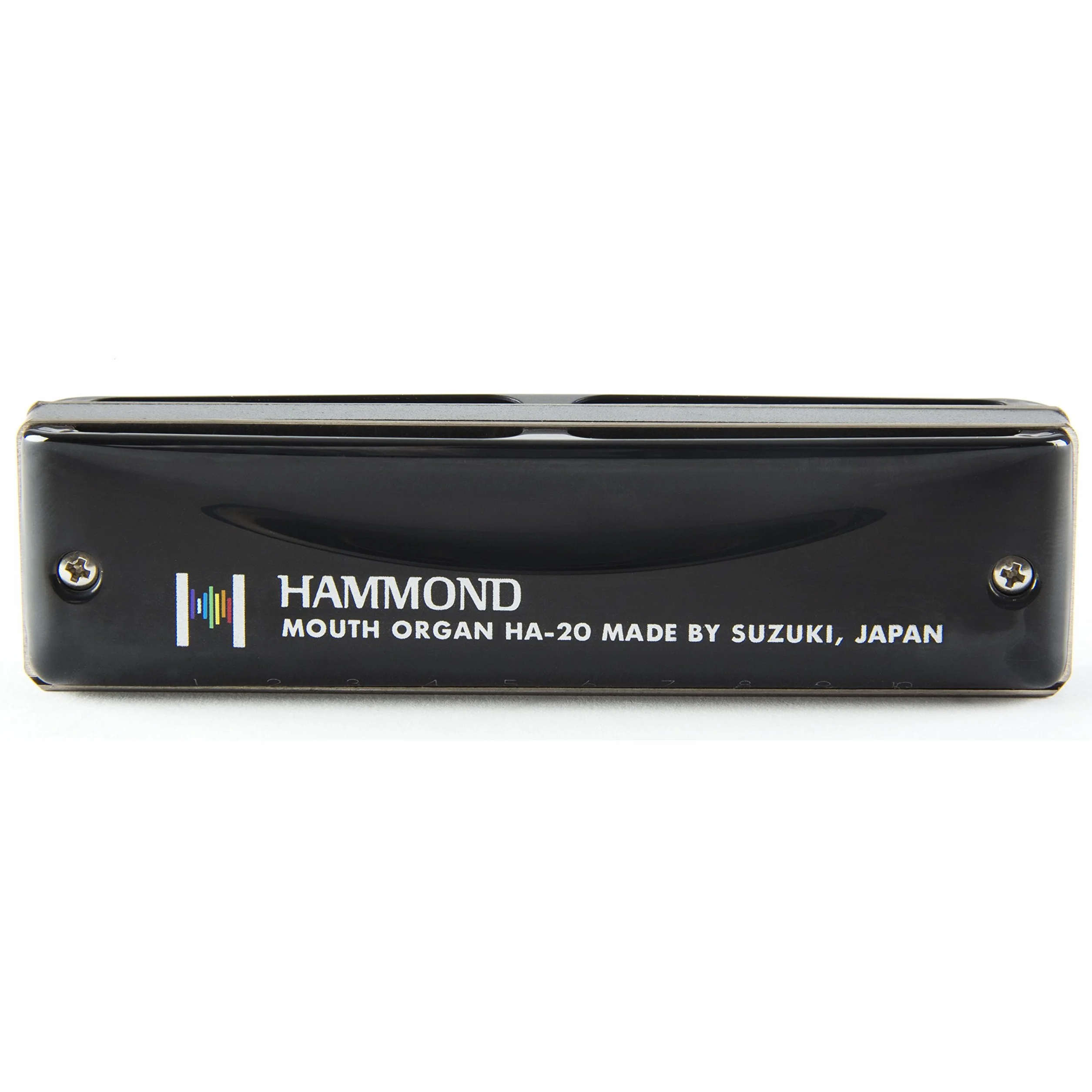 Suzuki HA20C Hammond Harmonica diatonique en do 10 Trous Noir