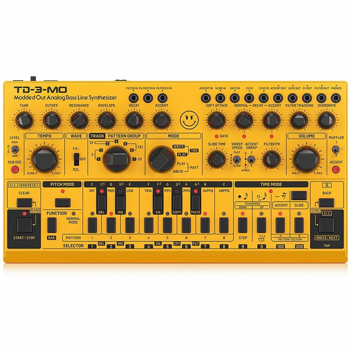 Behringer TD-3-MO-AM Desktop Synthesizer Analog Bass Line Synthesizer Amber