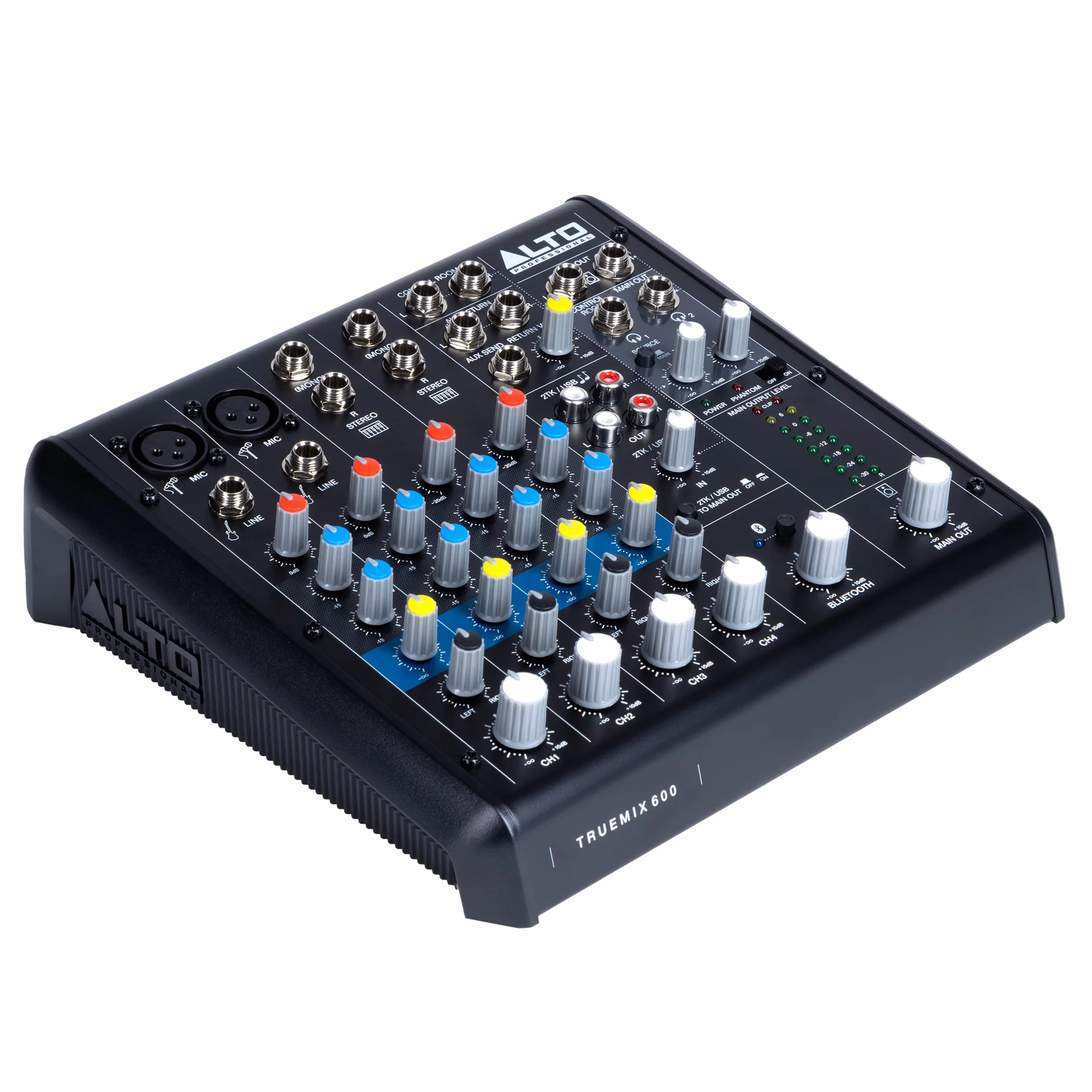ALTO TrueMix 600 Mixeur Audio 2 Entrées Micro XLR Interface Audio USB Bluetooth Podcasts Concerts Enregistrements DJ