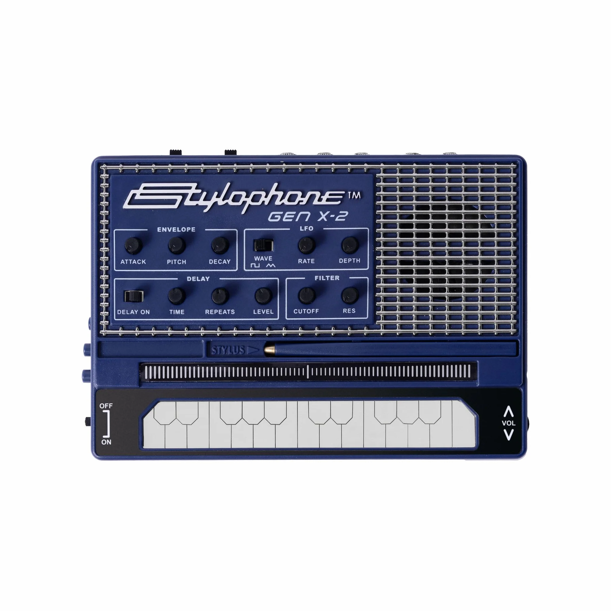 Stylophone GENX-2 Portable Analogue Synthesizer with Built-in Speaker LFO Filter Analogue Delay CV/Gate Output