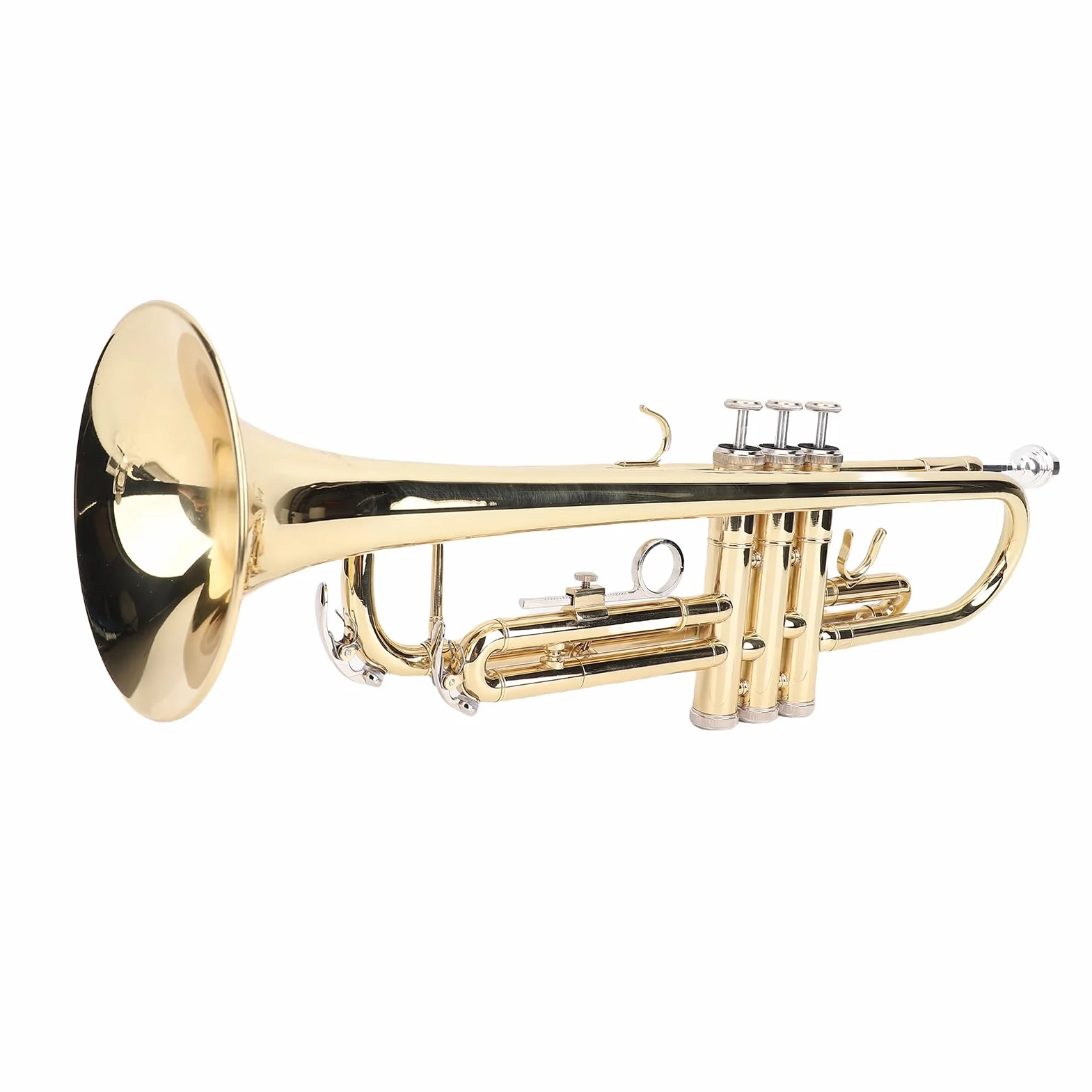 BB Brass Cornet Kit pour Débutants, Instrument de Musique en Laiton avec étui de Transport (Golden)