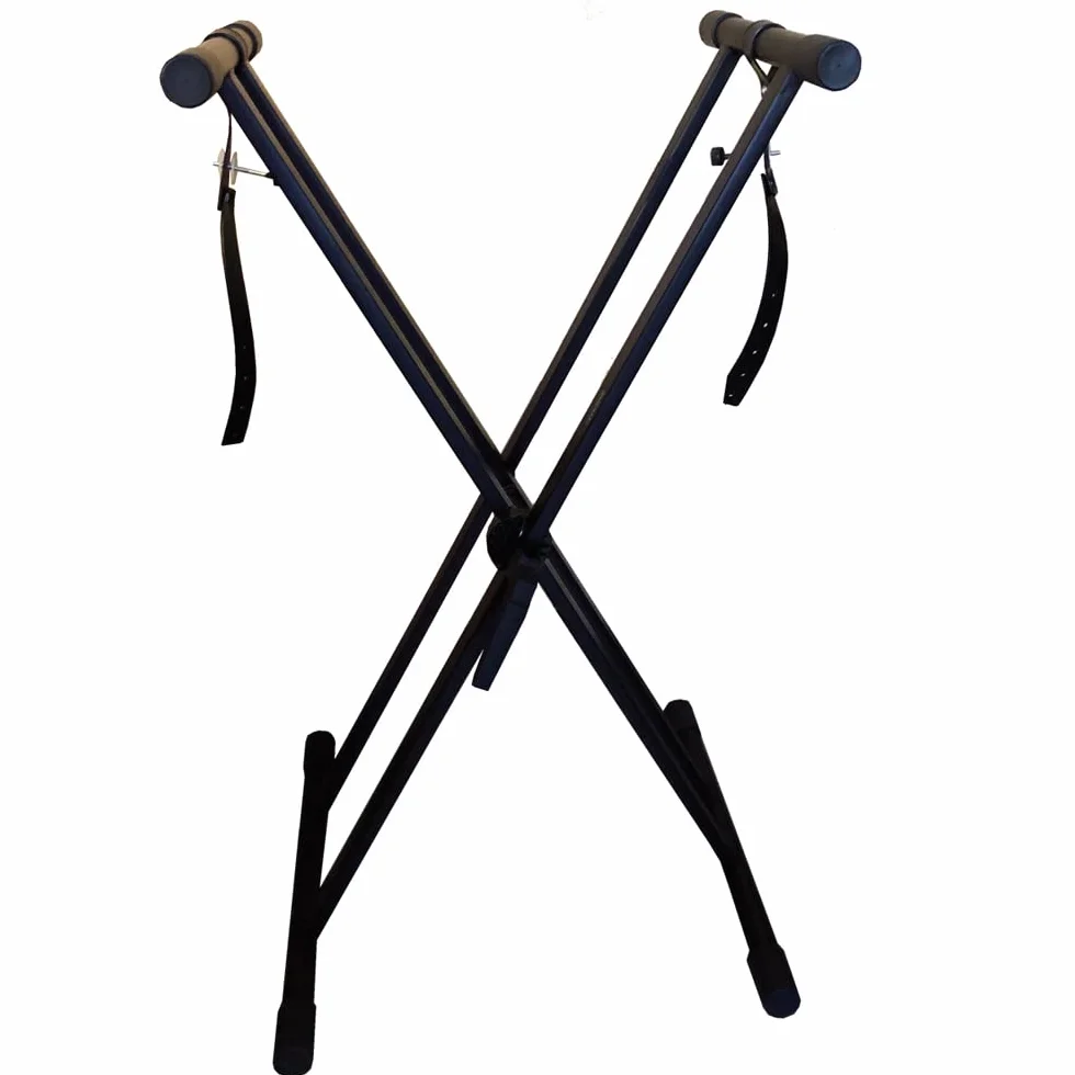 Windsor RockJam RJXX363 Support de Clavier Robuste Double X Réglable avec Déverrouillage Rapide et Verrou de Sécurité