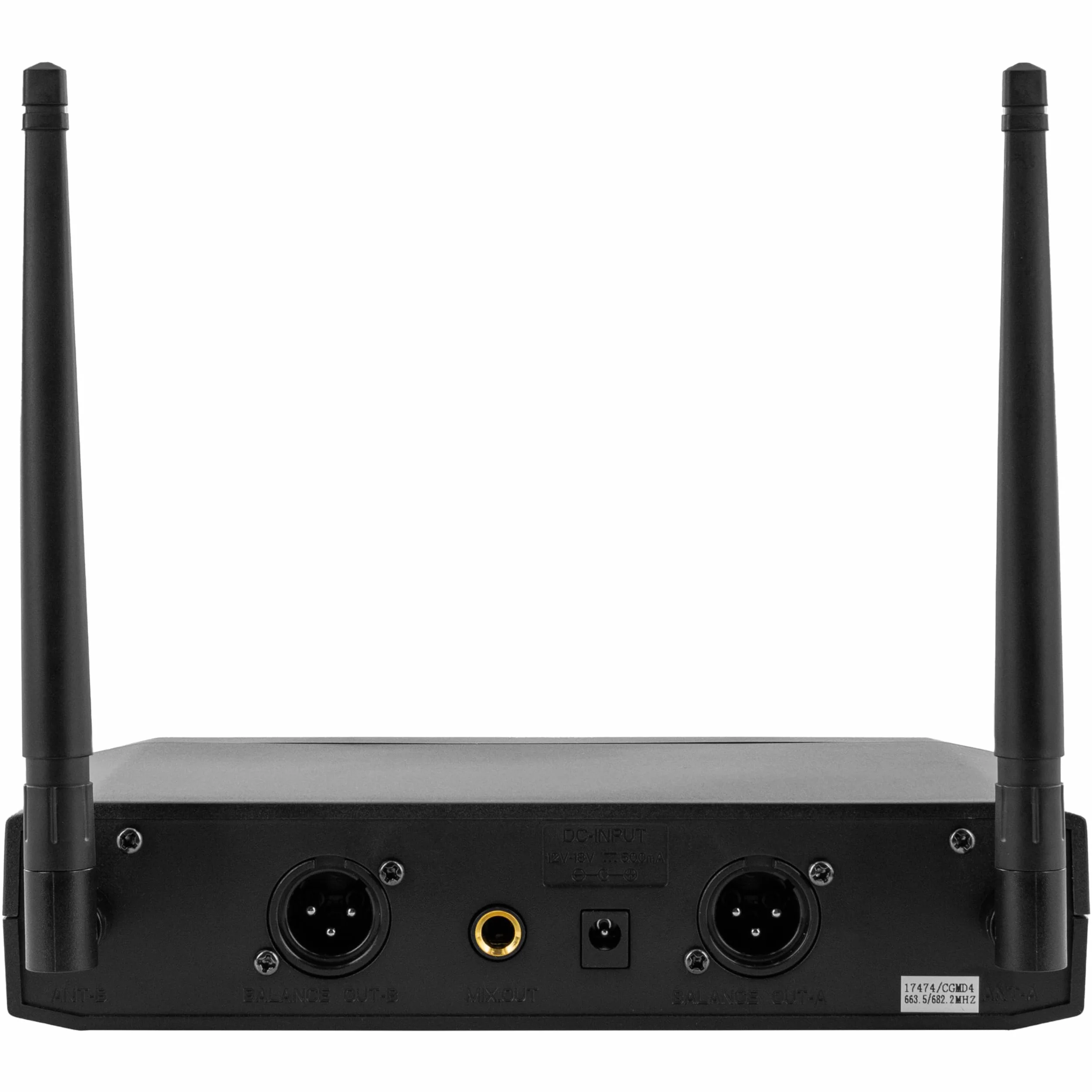 BoomToneDJ UHF Duo Système Complet Micros Sans Fil 2 Microphones Dynamiques Main Double Canal