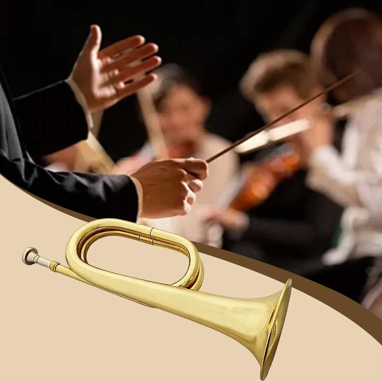 Trompette Portable pour Enfants avec Embouchure