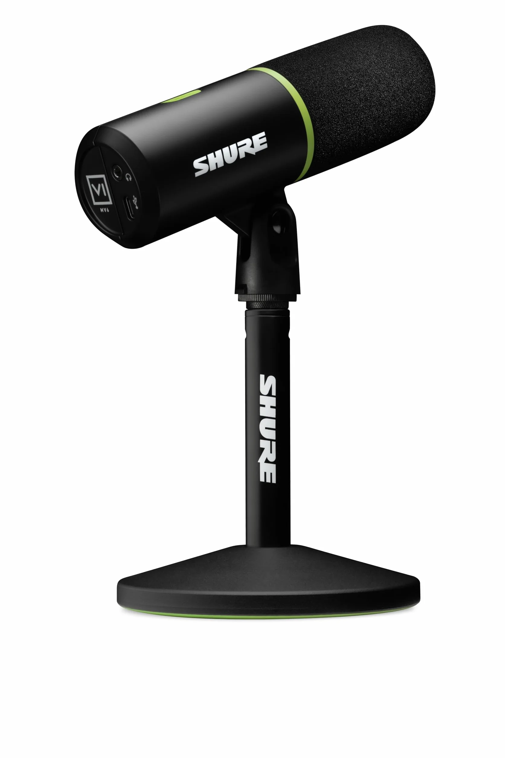 Shure MV6 Micro USB-C Gaming Microphone Dynamique Digital Popper Stopper