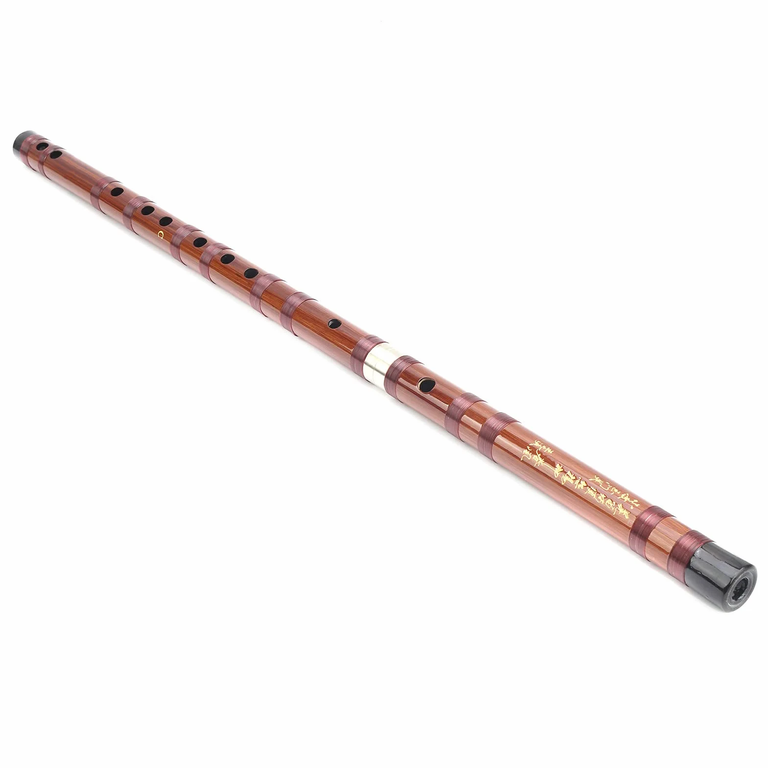 Flûte en bambou Dizi clé C avec boîte, instrument à vent pour débutants