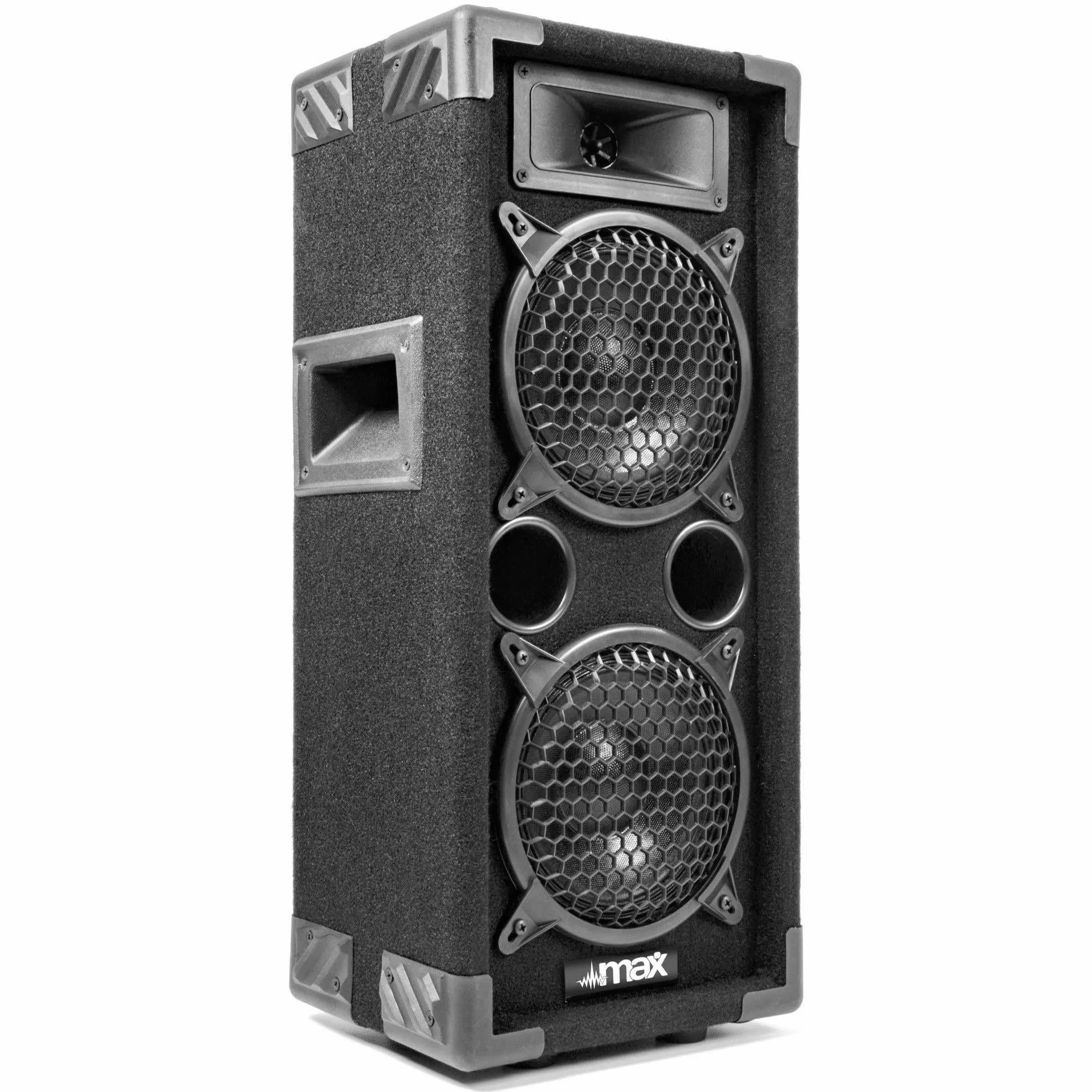 Fenton Kit DJ Max26 2 Enceintes 1200 Watts Bluetooth Lecteur MP3 Télécommande