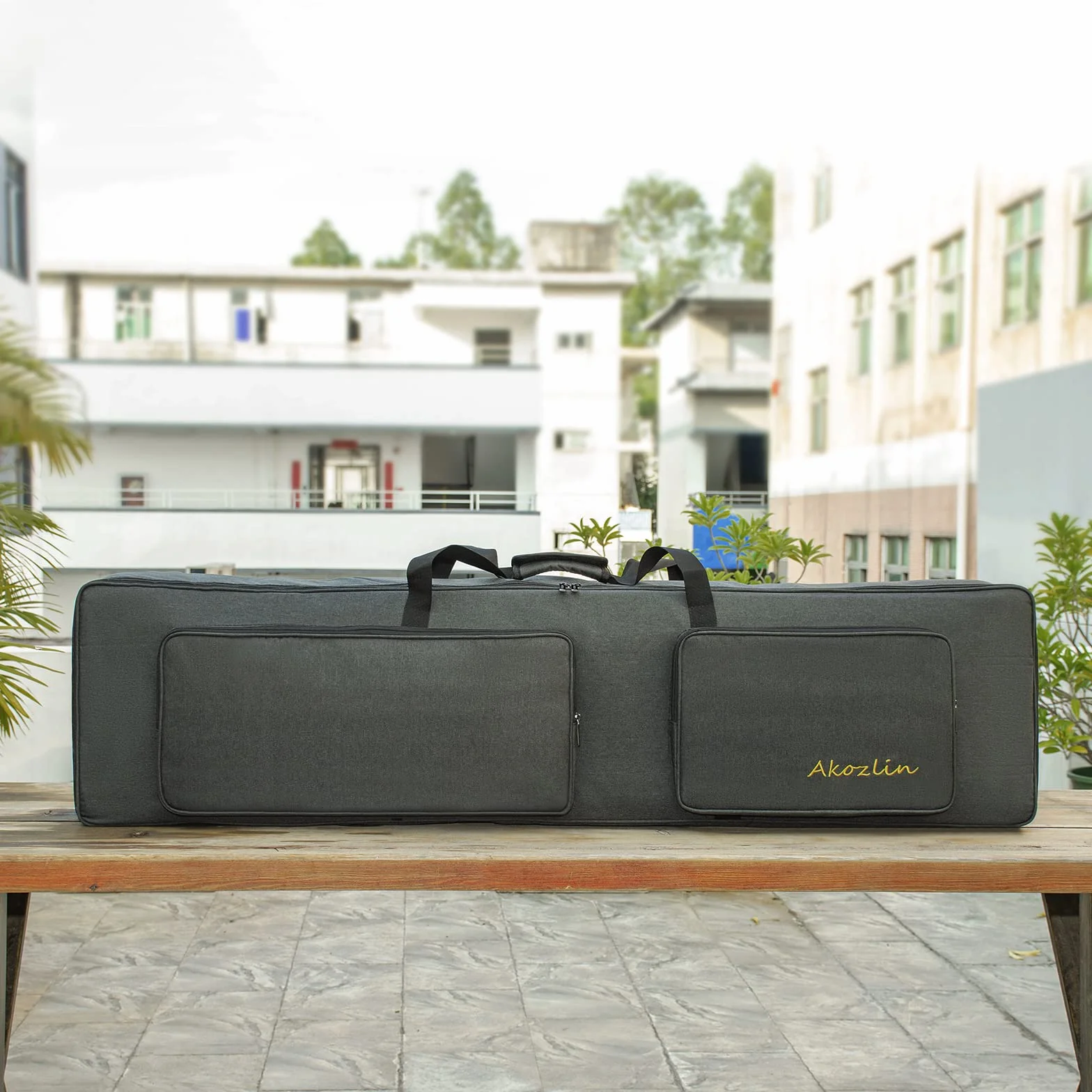 AKOZLIN Sac de transport universel étanche Oxford épais pour clavier portable 88 touches 137,9 cm