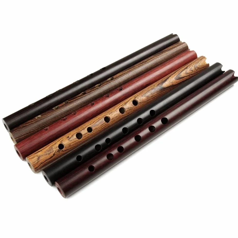 Flûte en Bambou G Key Brown Verticale Faite à la Main Instruments de Musique Clarinette Redwood Quena Débutant