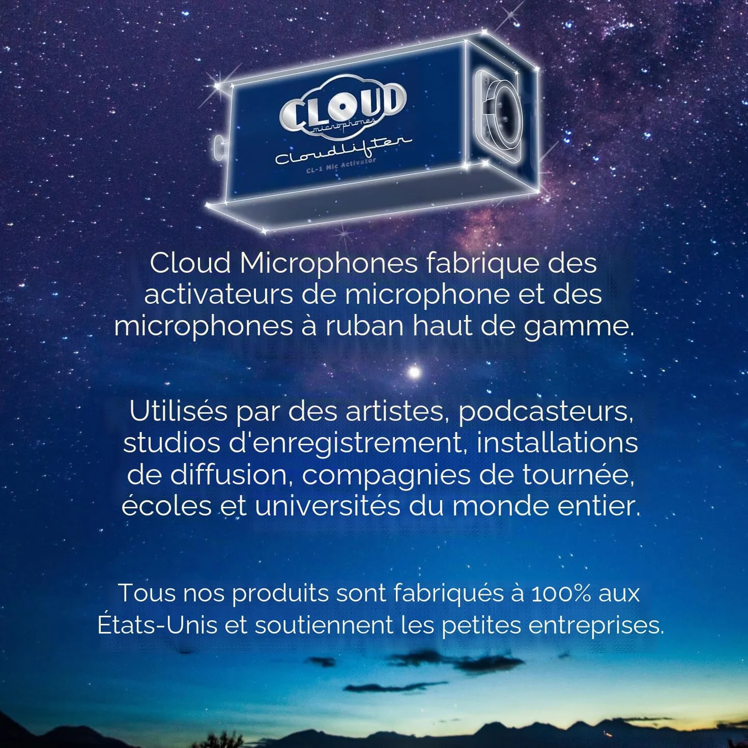 Cloud Microphones Cloudlifter CL-1 Mic Activator Gain de préampli Micro Ultra-Propre