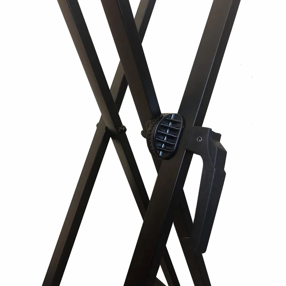 Windsor RockJam RJXX363 Support de Clavier Robuste Double X Réglable avec Déverrouillage Rapide et Verrou de Sécurité