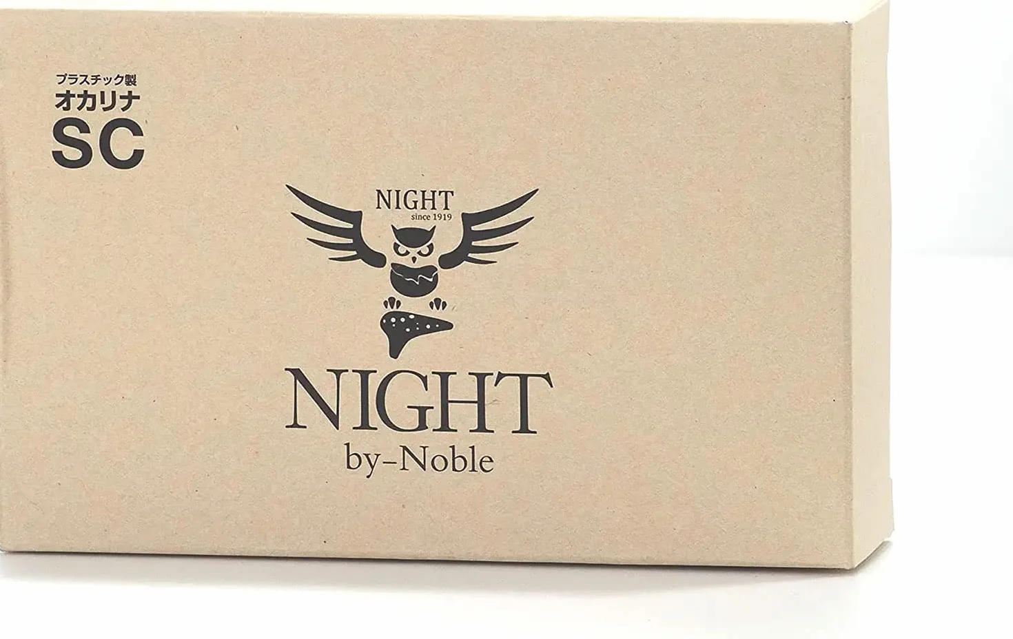 Night By Noble Ocarina Soprano Do Plastique Caoutchouc Noir