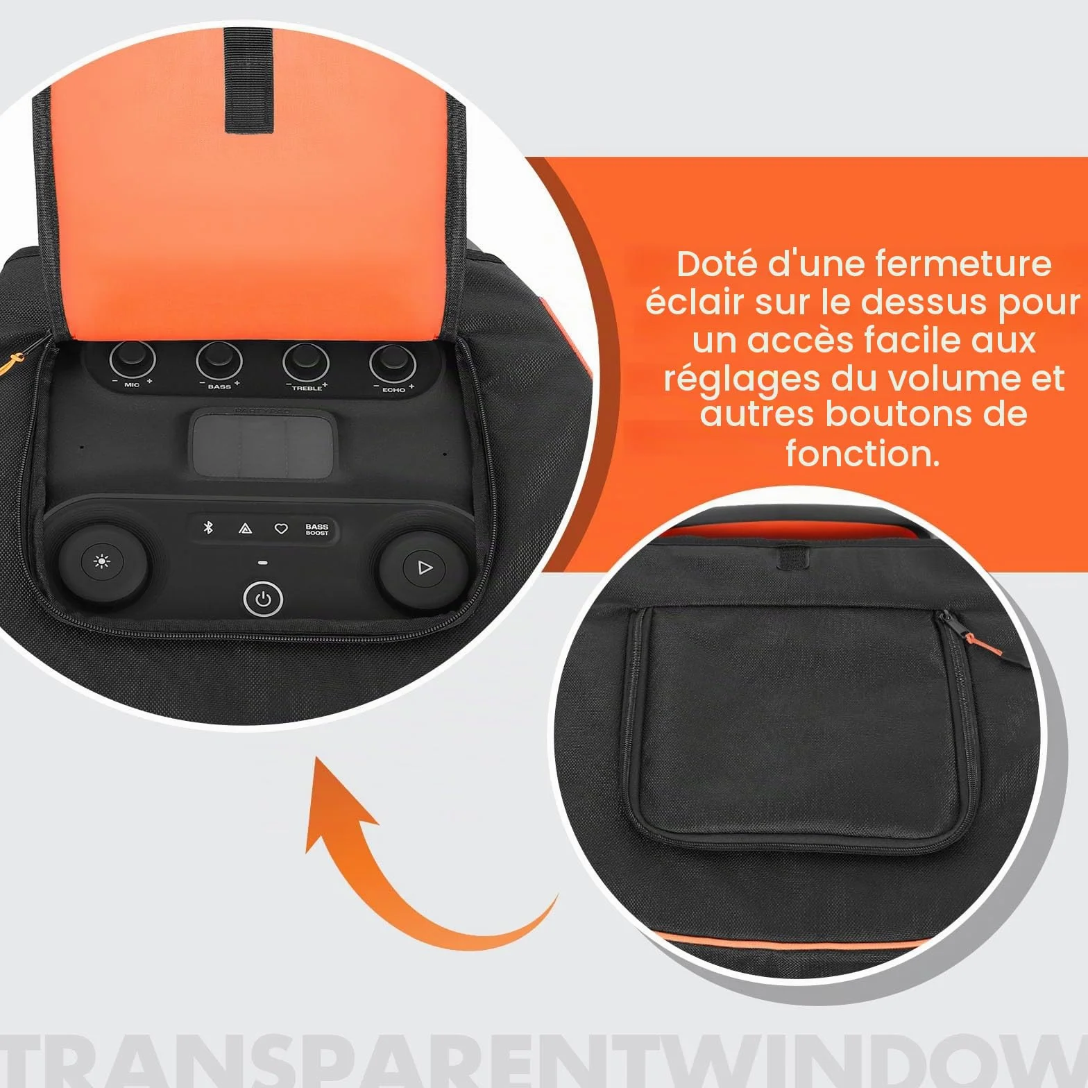 JBL PartyBox Ultimate Housse de Protection Anti-Poussière Sac de Rangement avec Poches