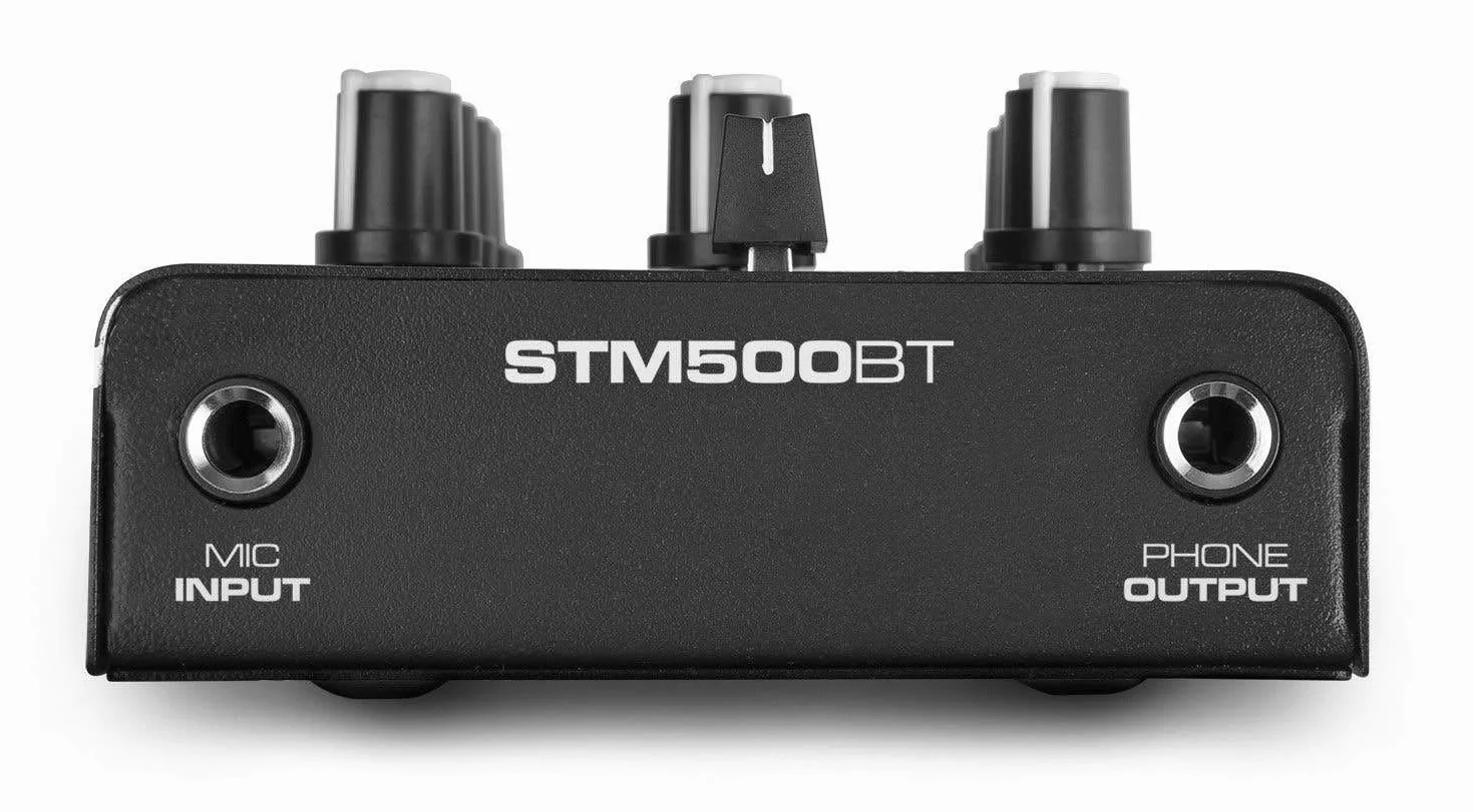 Vonyx STM500BT Table de Mixage Bluetooth 2 Canaux avec Lecteur MP3, Crossfader, Entrée USB, Micro, Sortie Casque, Egaliseur 2 Bandes