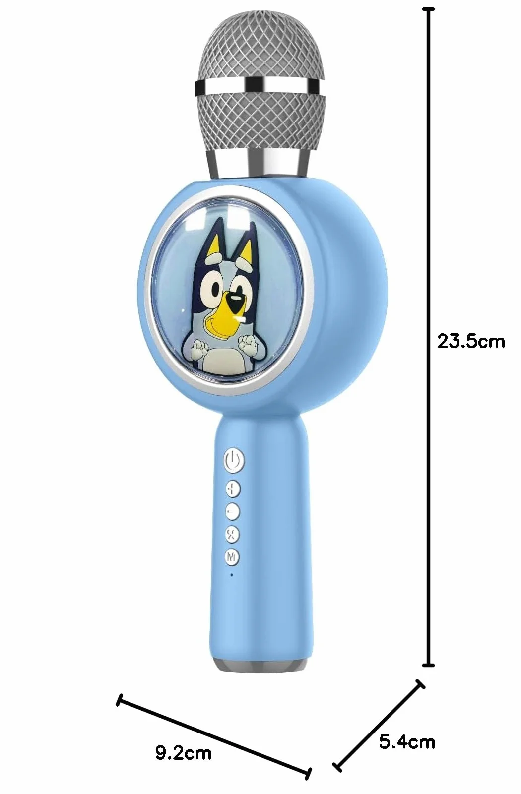 OTL Technologies Microphone karaoké Bluey sans Fil avec Haut-Parleur LED