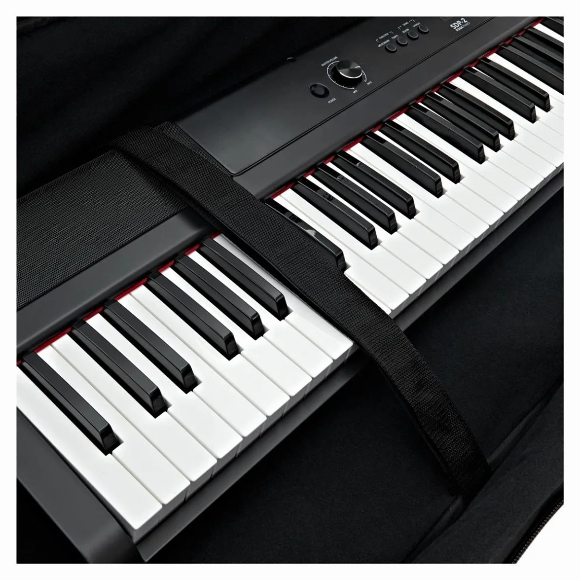 Étui pour clavier 88 touches avec roulettes Gear4music