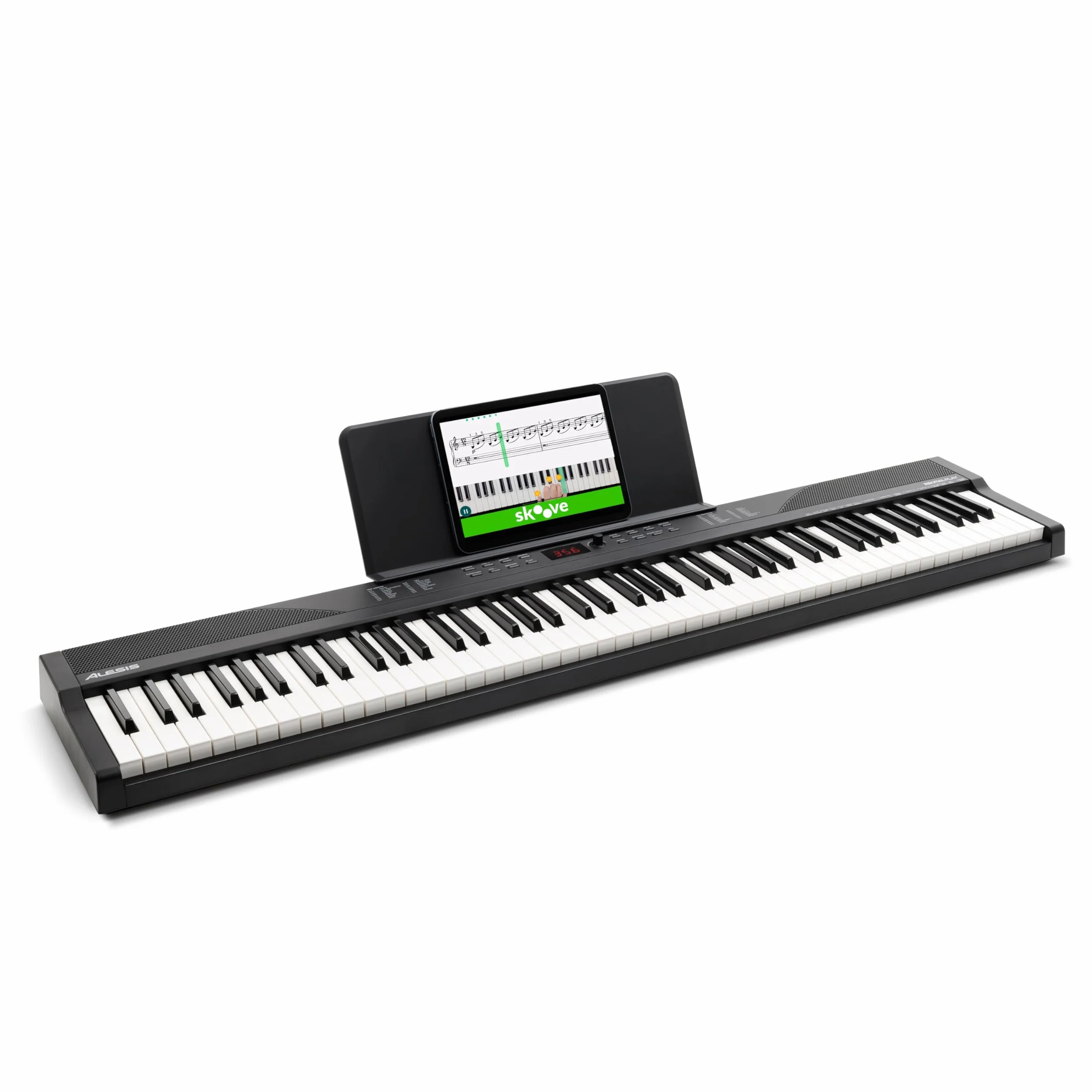 Alesis Piano Numérique 88 Touches avec 480 Sons, Haut-Parleurs, MIDI USB, Sac de Transport, Support, Casque, Pédale