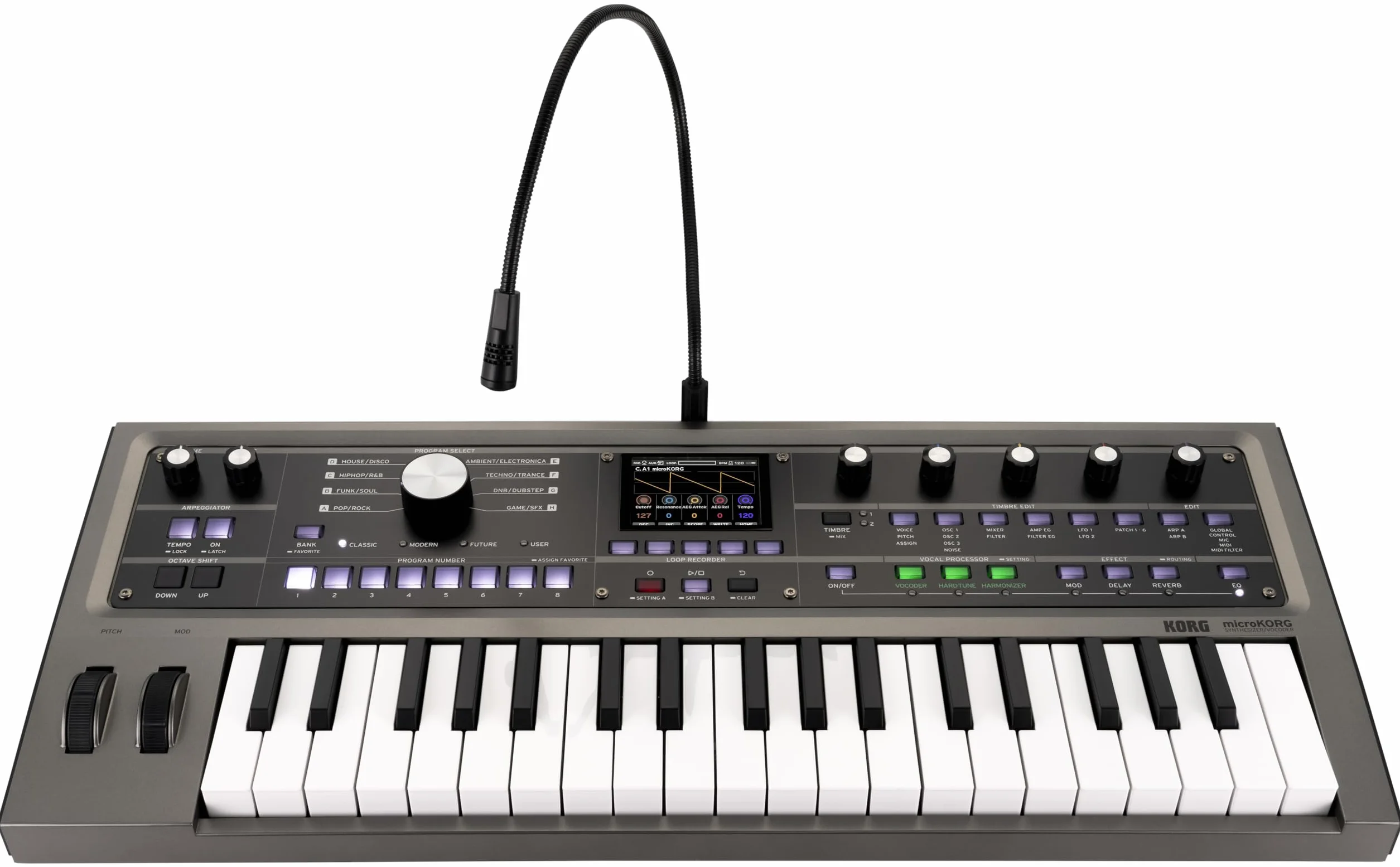Korg microKORG 2 Synthétiseur Analogique 37 Touches Processeur Vocal