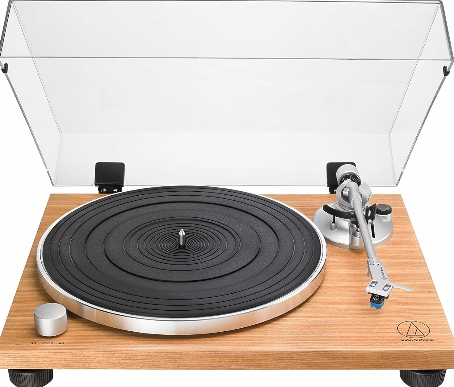 Audio-Technica AT-LPW30TK Platine Vinyle Entièrement Manuelle Teck