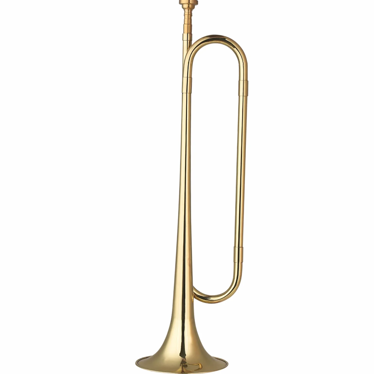 Trompette Clairon Musical Laiton C Bugle Call Plaqué Or 18,7 Pouces Instrument Débutants