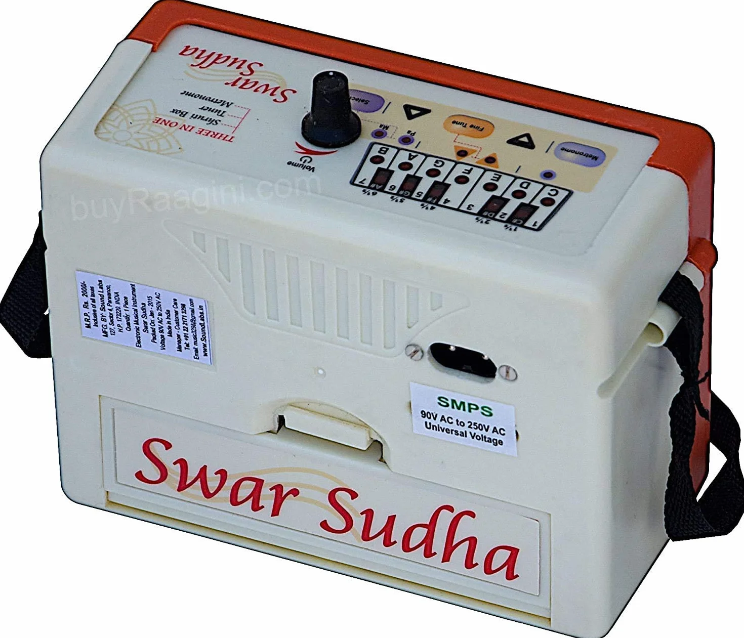 Swar Sudha Harmonium électronique Orange Huge Basket 1119